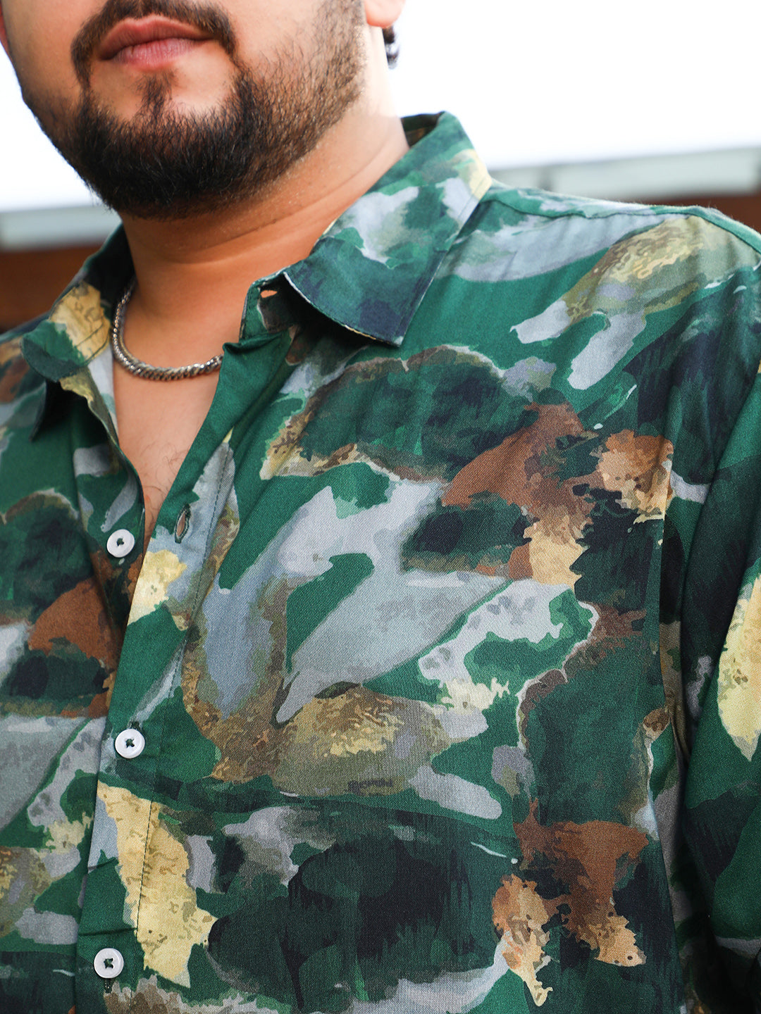 Botanical-Impression Shirt