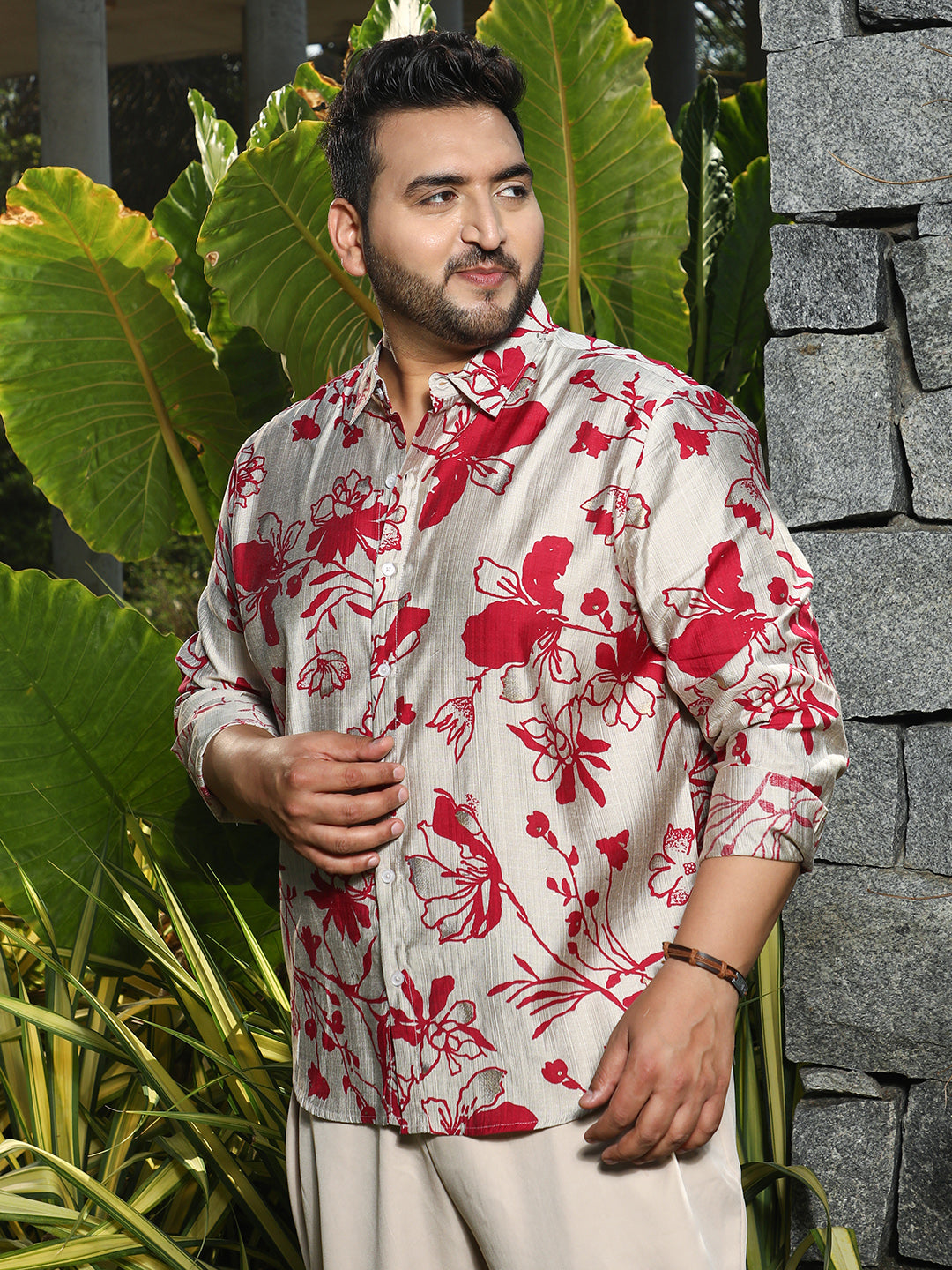 Freesia-Imprint Shirt