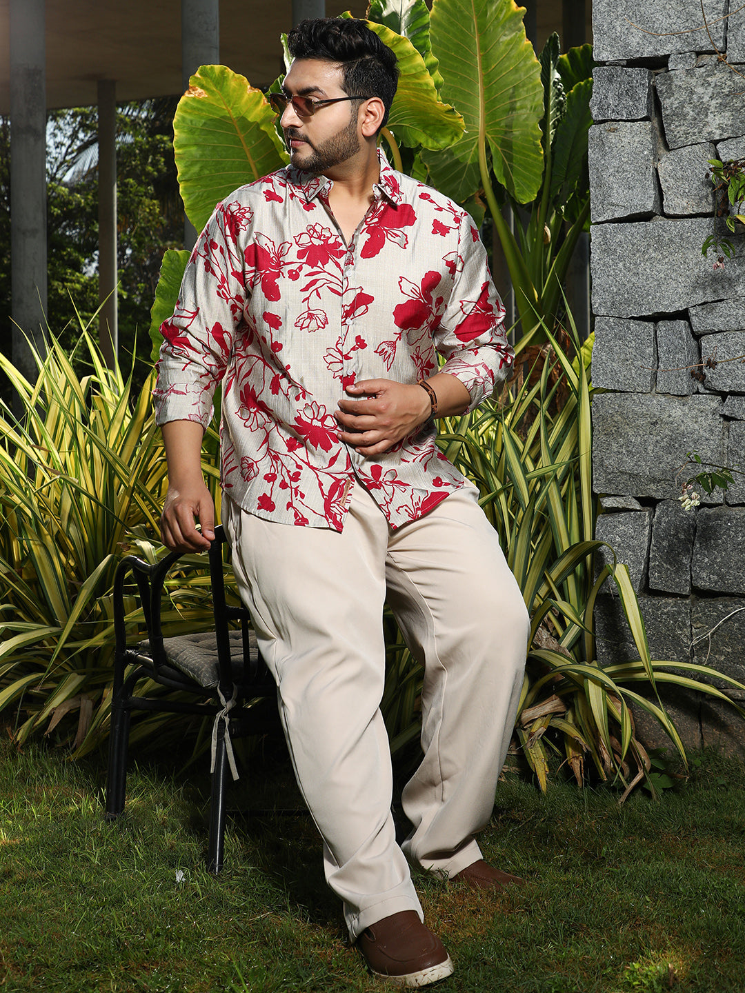 Freesia-Imprint Shirt