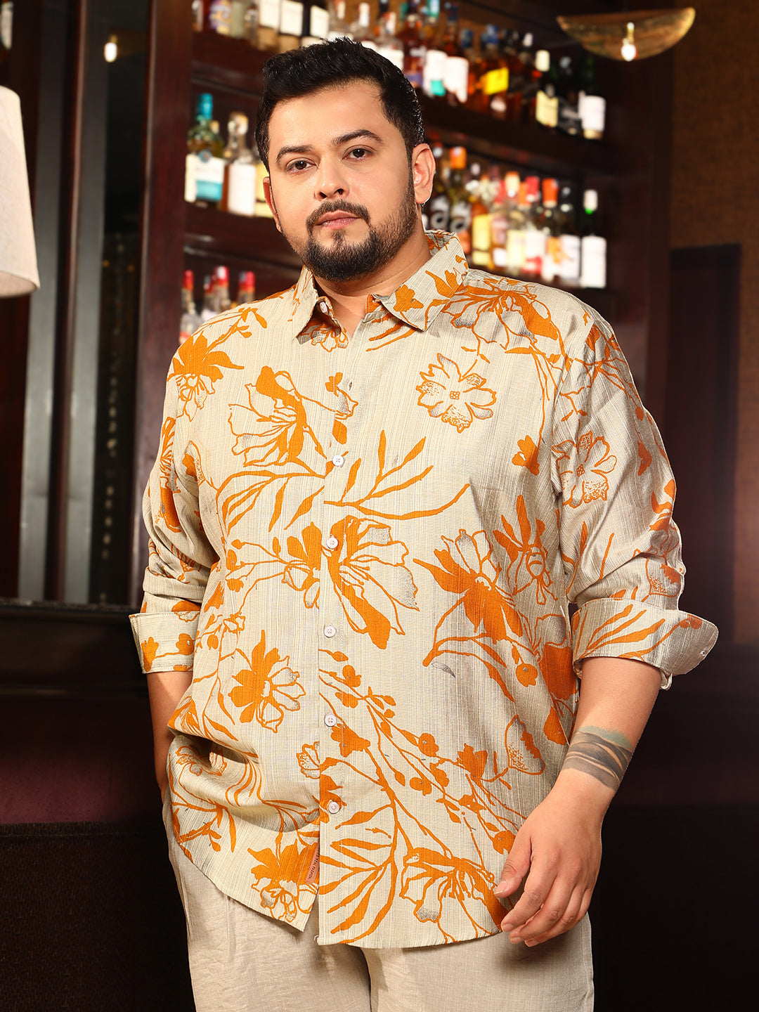 Freesia-Imprint Shirt