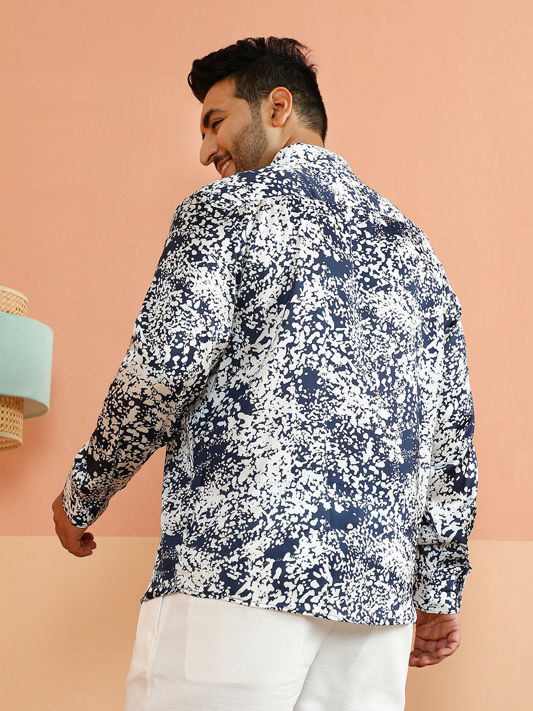 Contrast Splatter Shirt