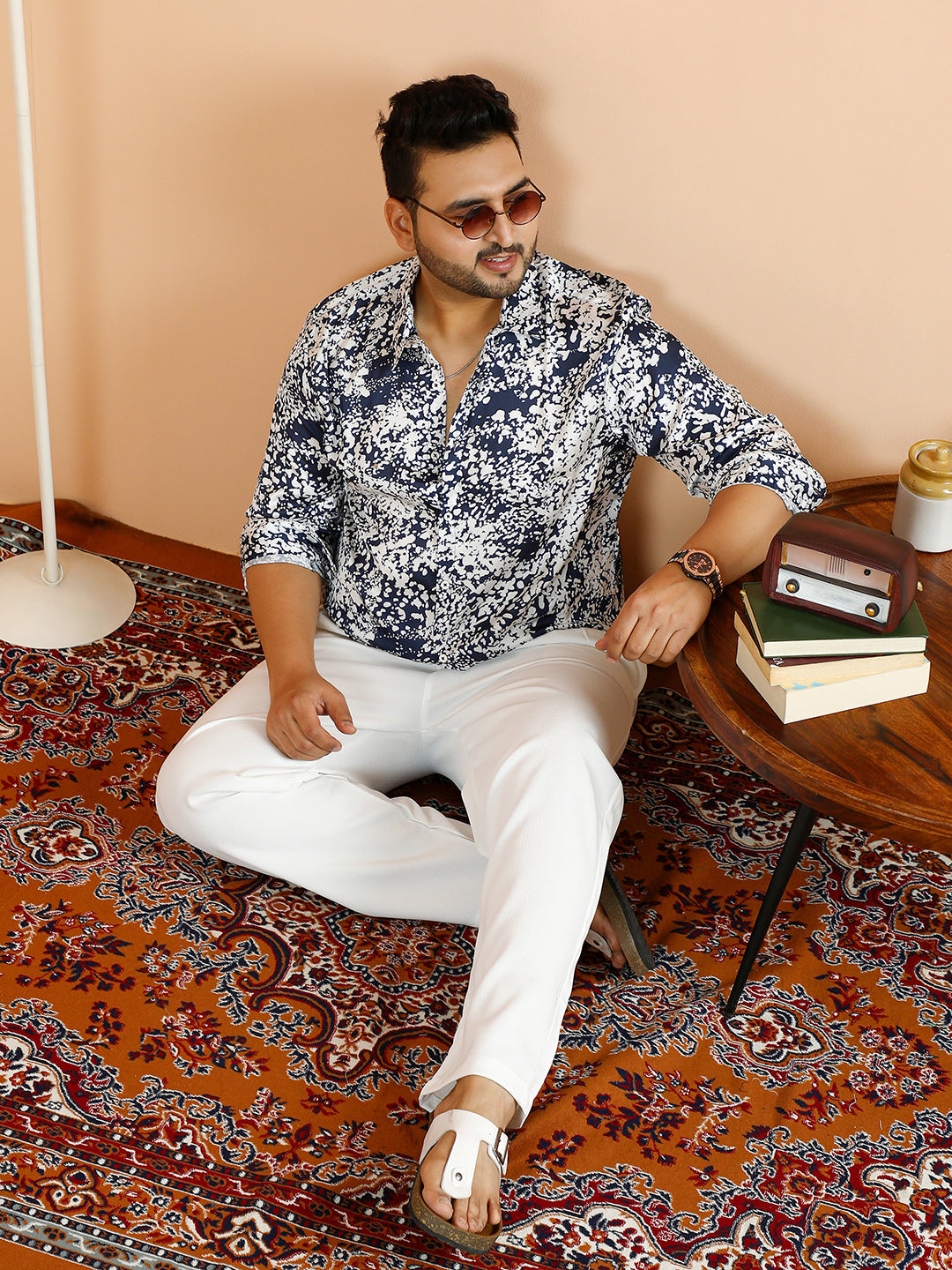 Contrast Splatter Shirt