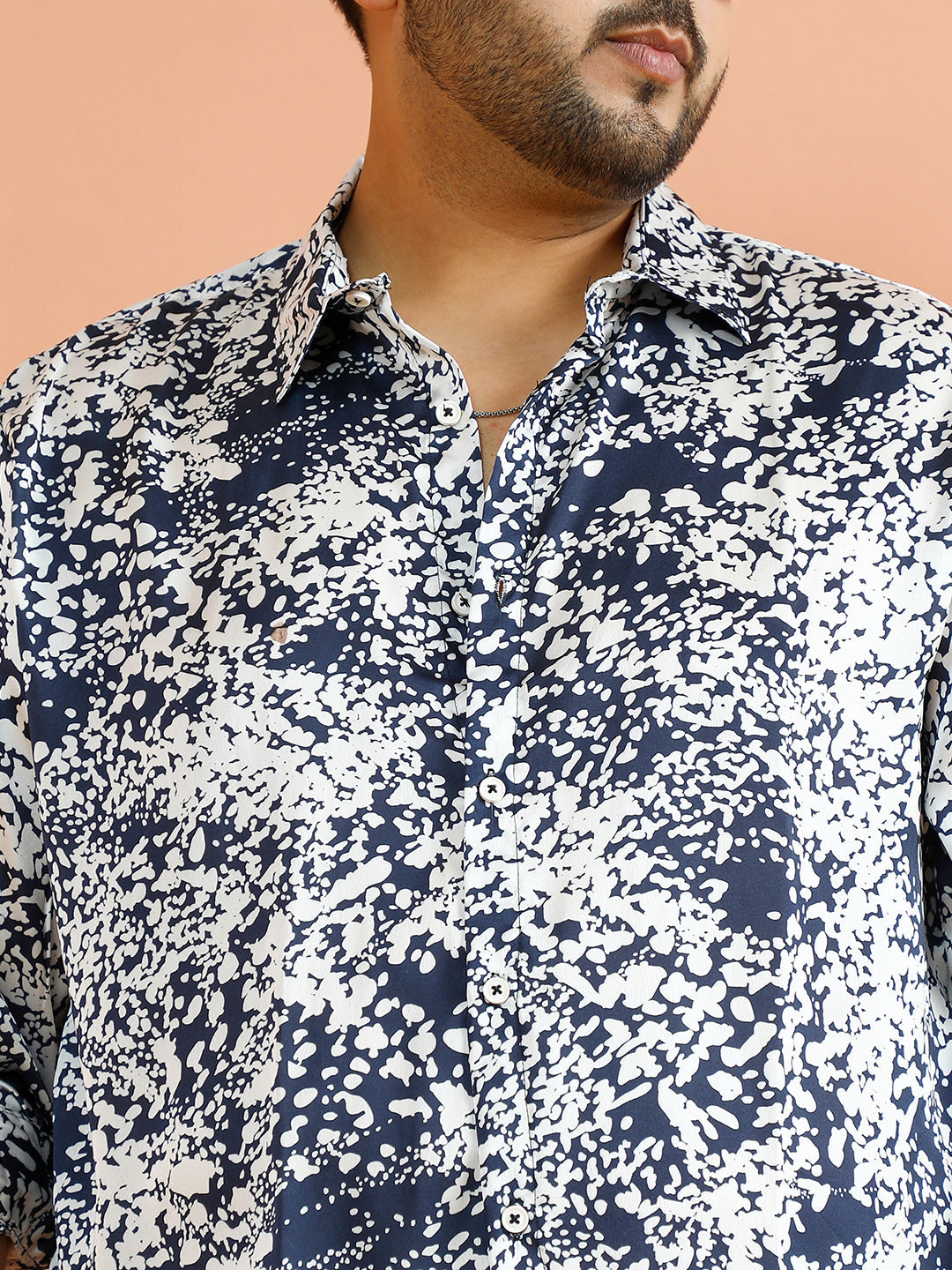 Contrast Splatter Shirt