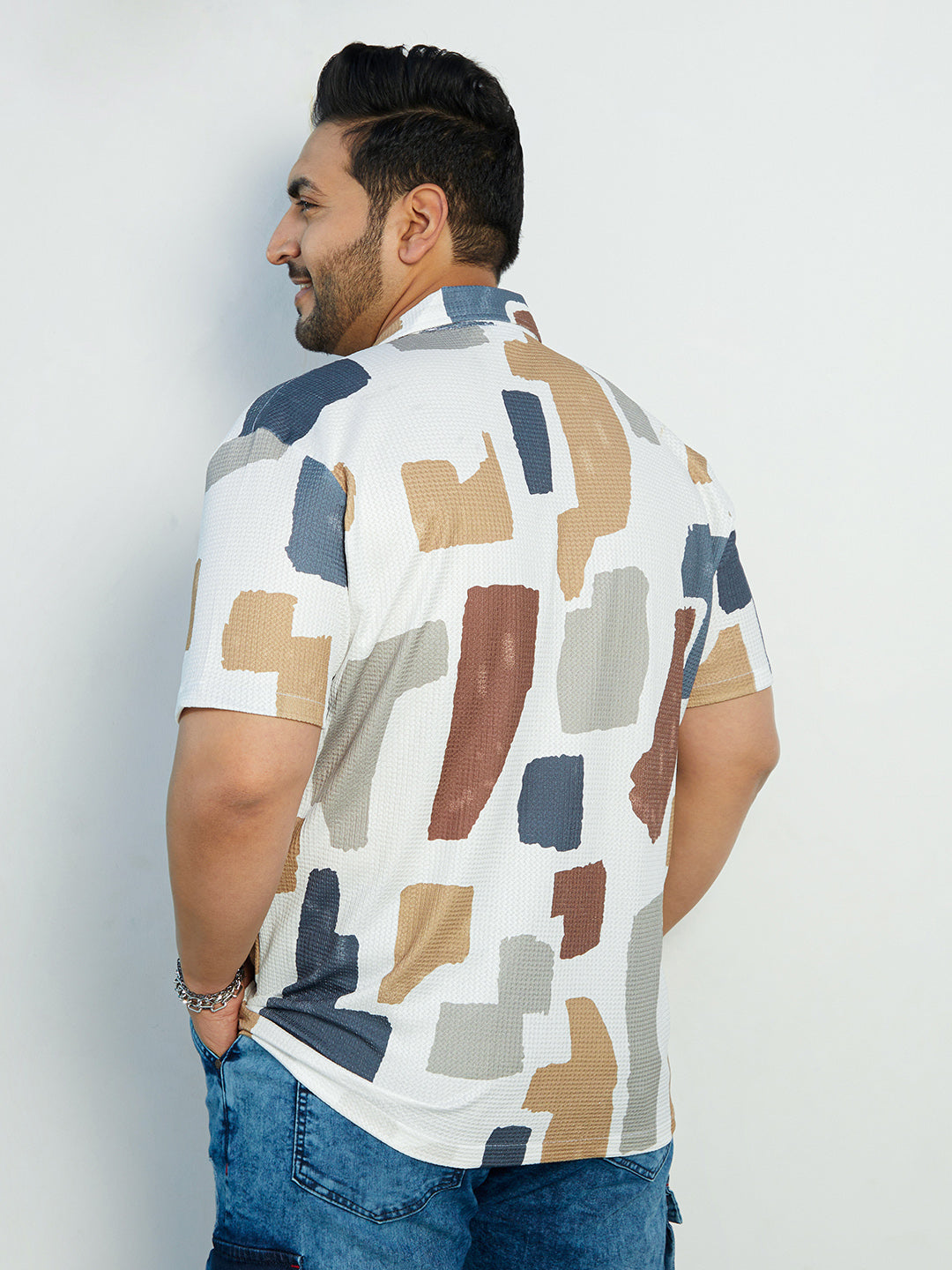 Bristle-Chaos Oversized Shirt