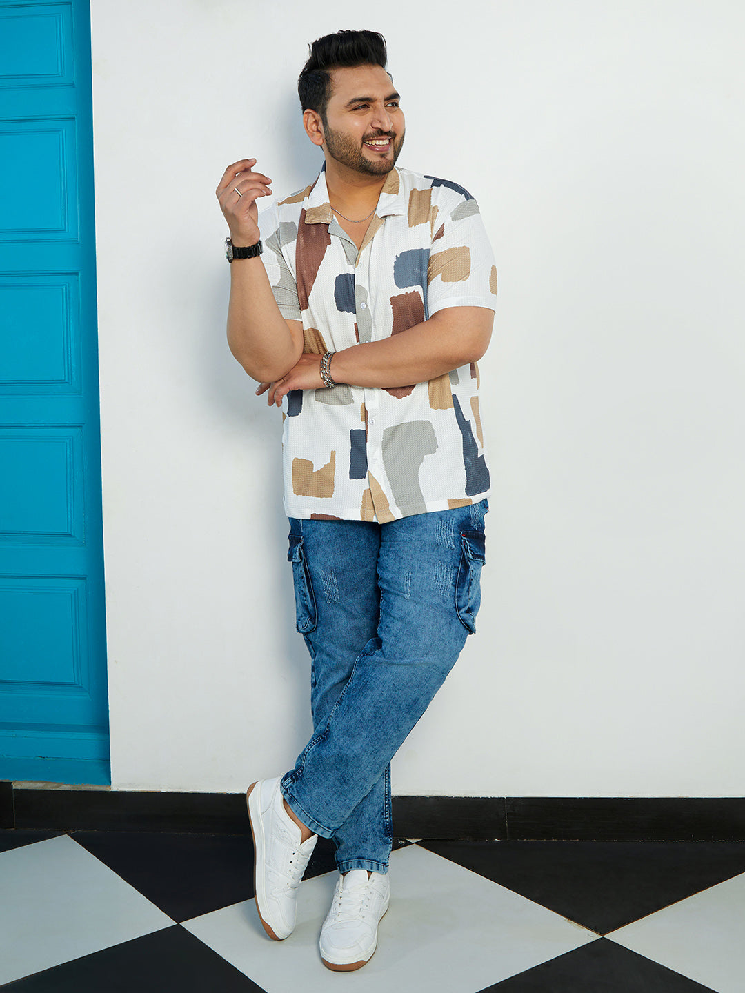 Bristle-Chaos Oversized Shirt