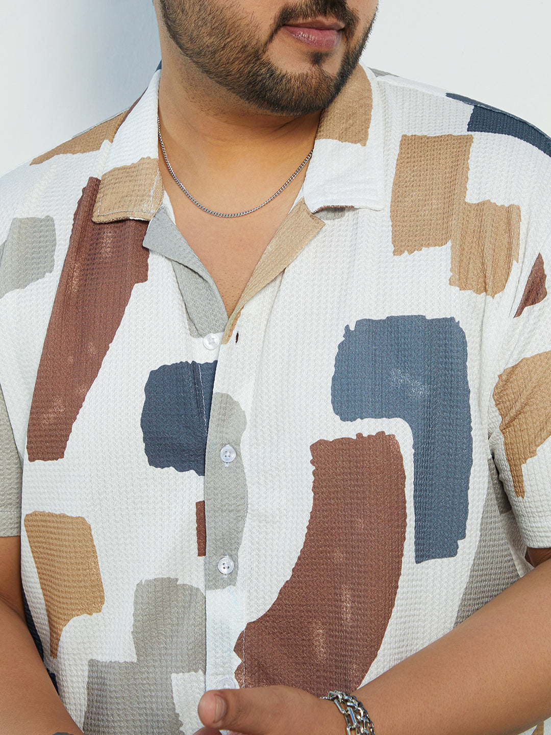 Bristle-Chaos Oversized Shirt