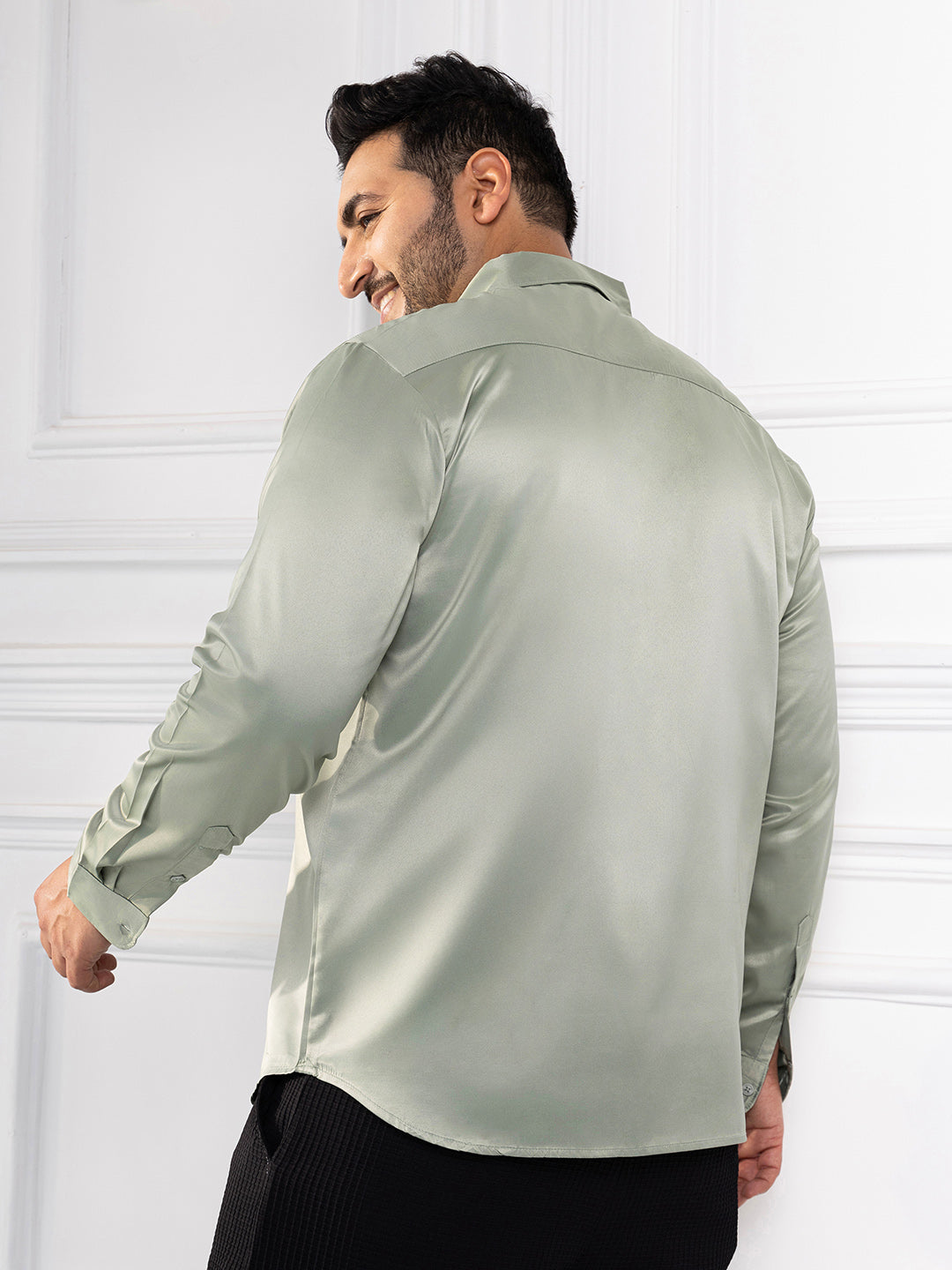 Solid Satin Shirt