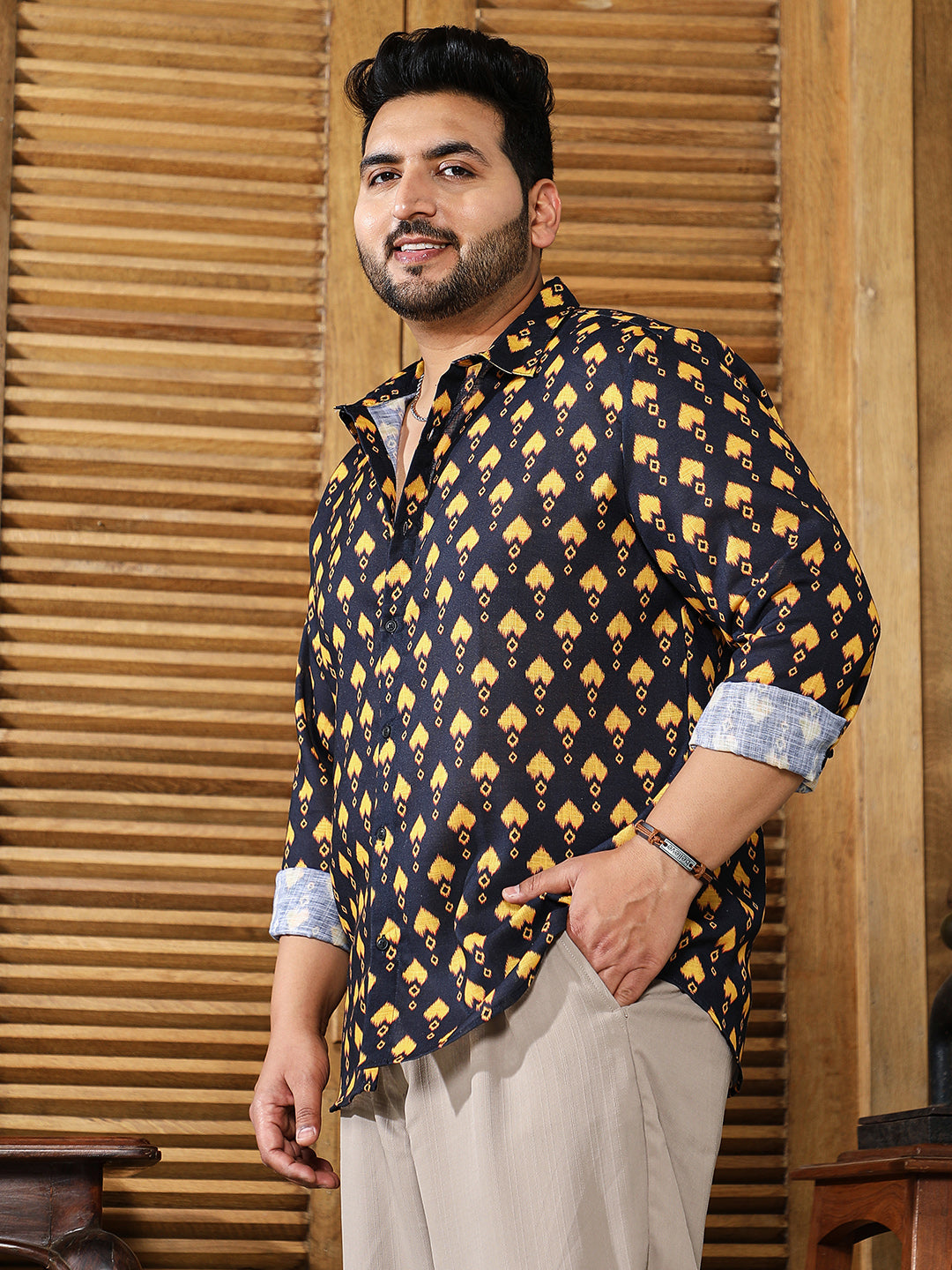 Indie Block-Print Shirt
