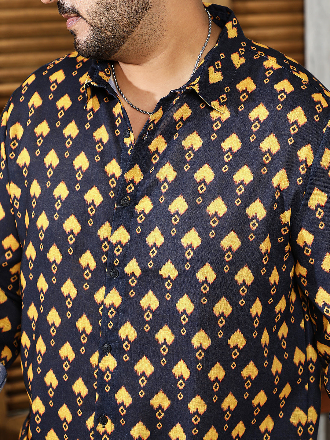 Indie Block-Print Shirt