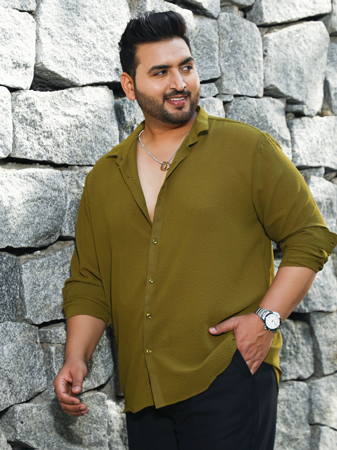 Distorté-Woven Regular Shirt