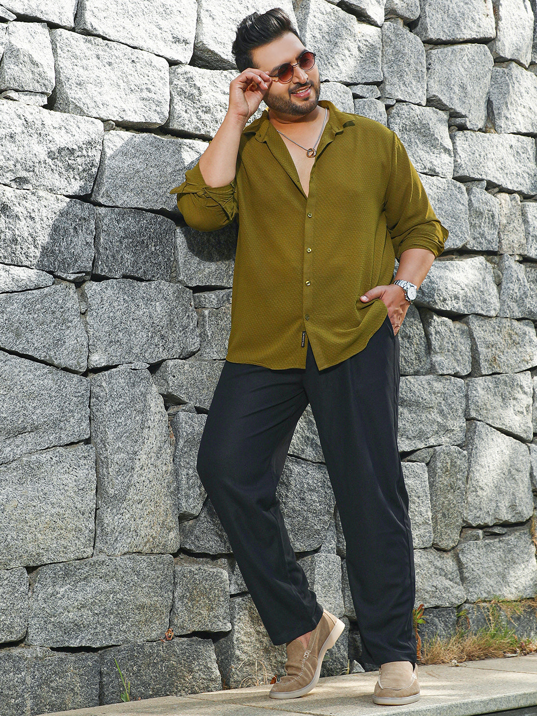 Distorté-Woven Regular Shirt