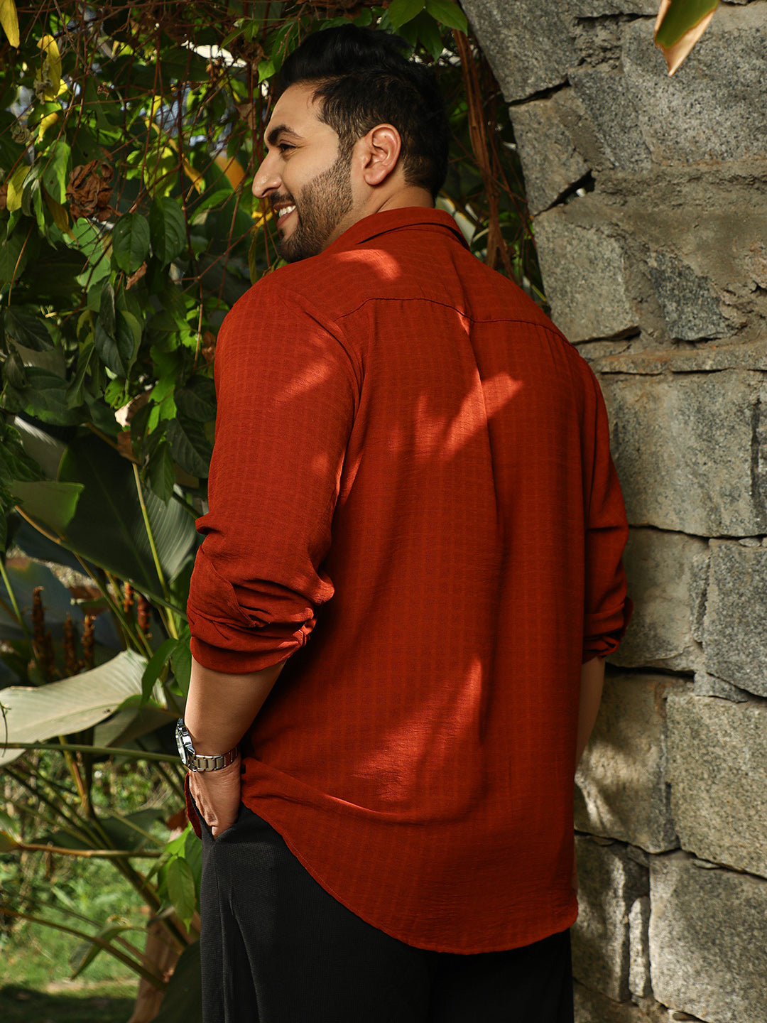 Cubic-Woven Regular Shirt