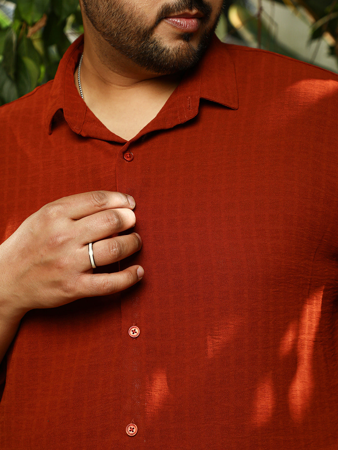 Cubic-Woven Regular Shirt