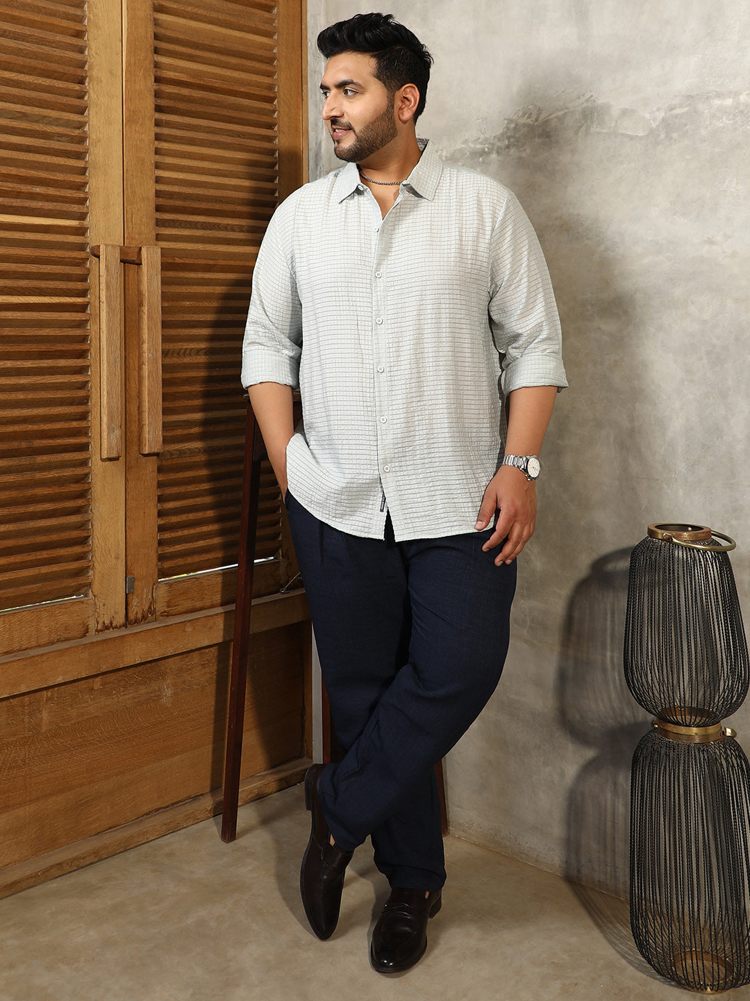 Ruche-Textured Shirt