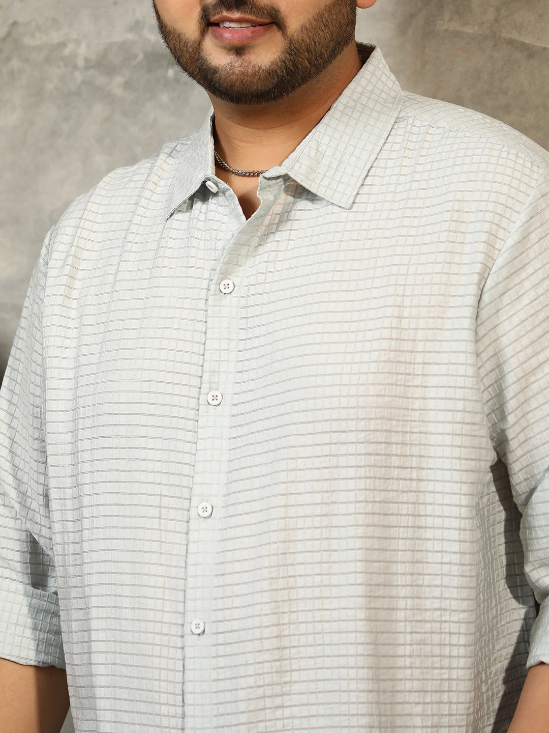 Ruche-Textured Shirt