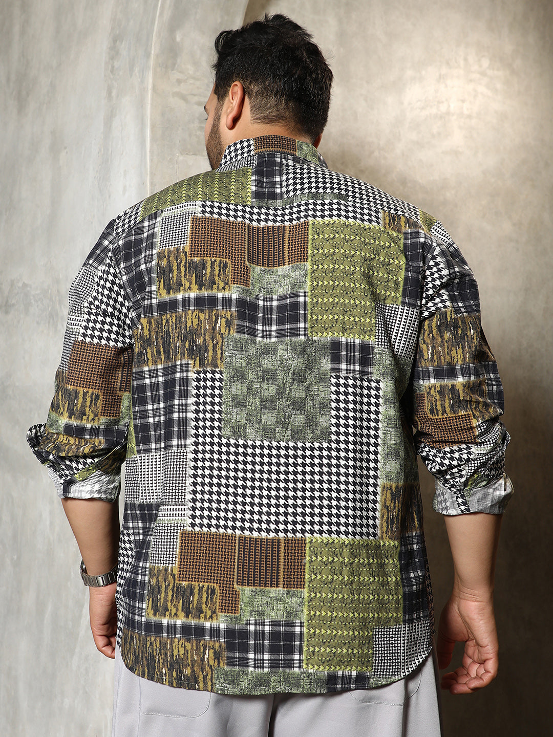 Houndstooth Block Shirt