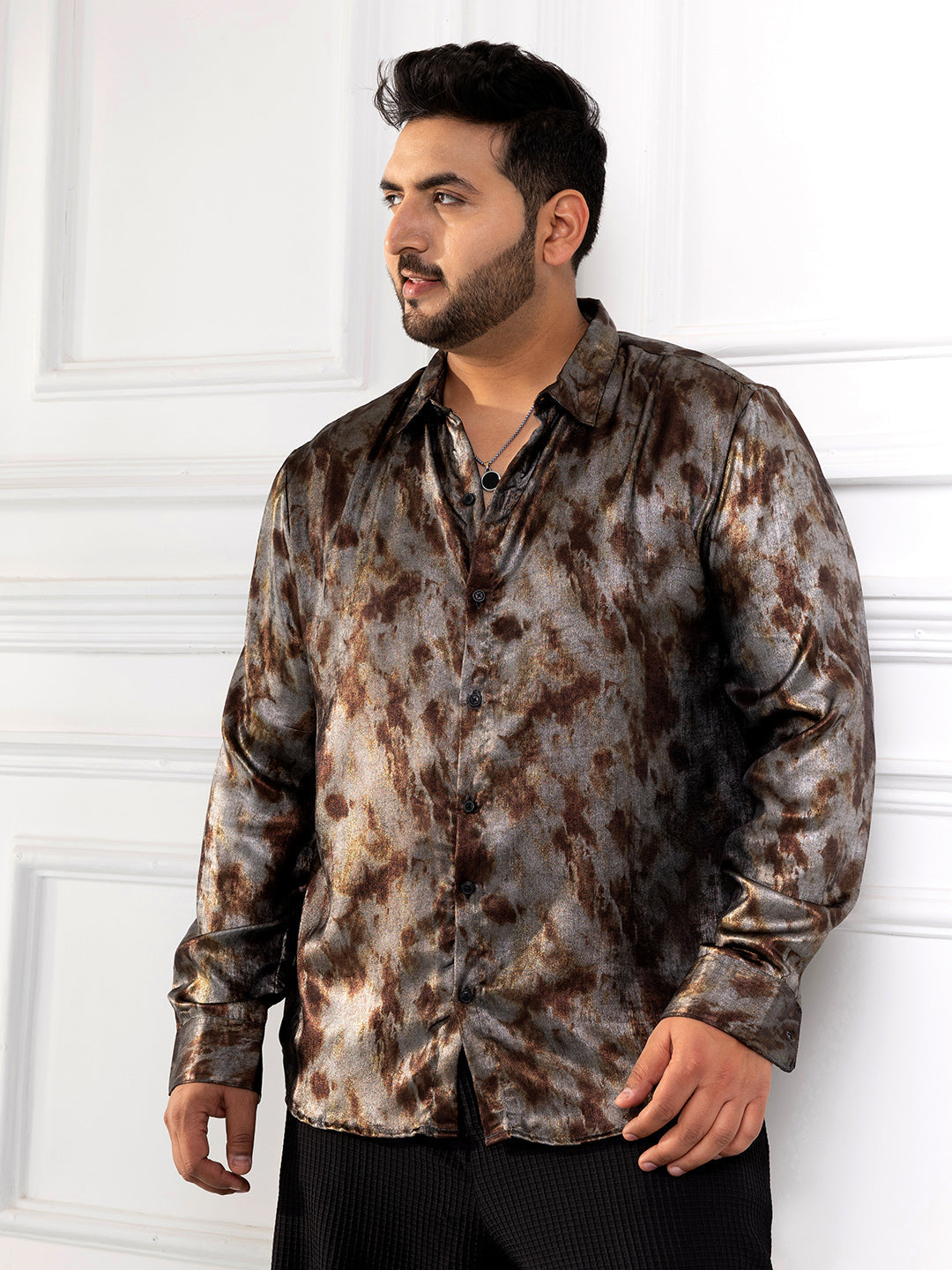 Metallic-Pigment Shirt