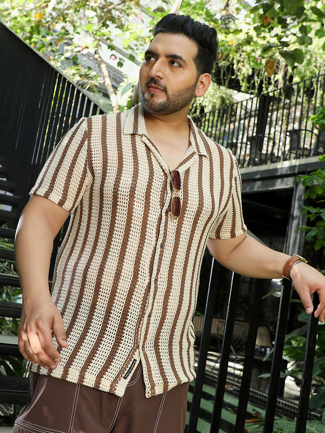 Off White Striped Shirt