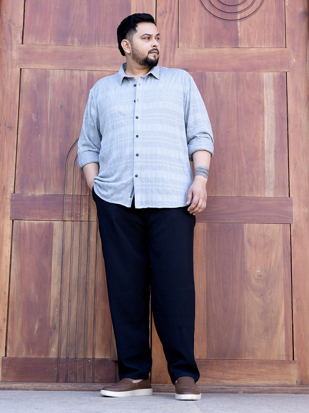 Braided-Knot Tactile Shirt