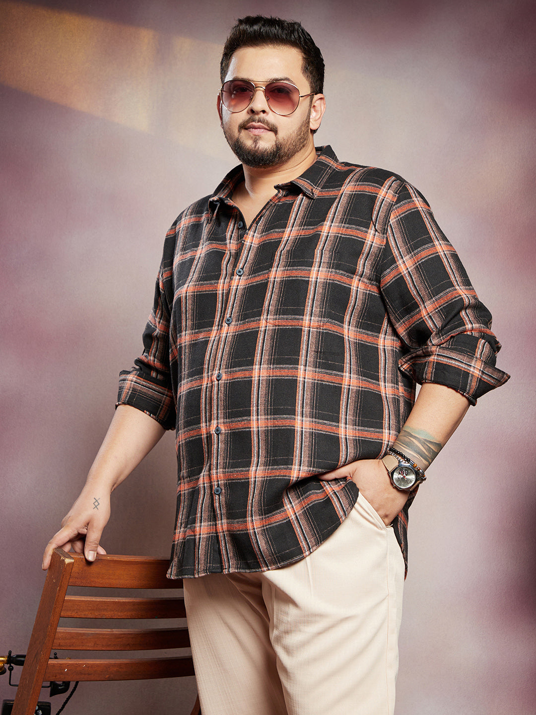 Shadow-Graph Regular Shirt