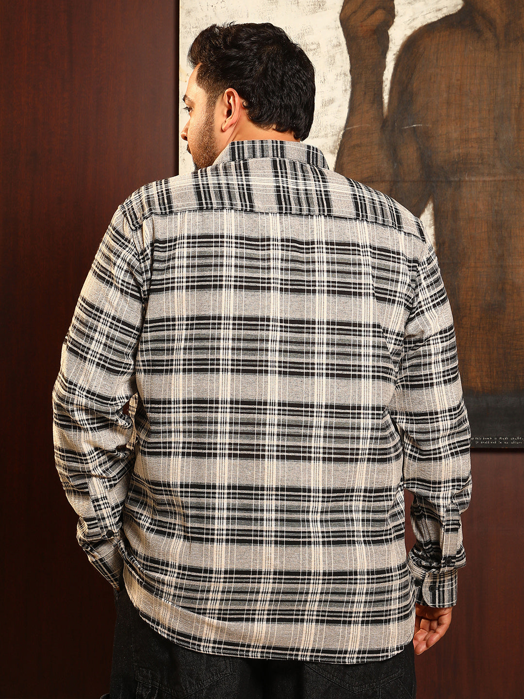 Static-Check Regular Shirt