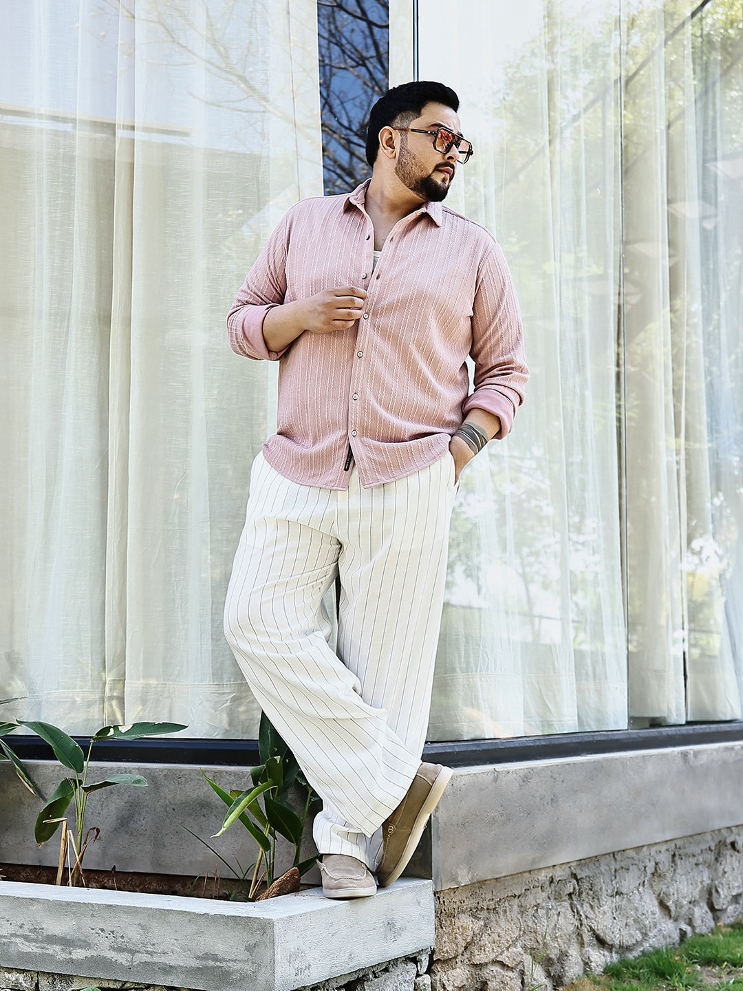 Parallel-Crease Tactile Shirt