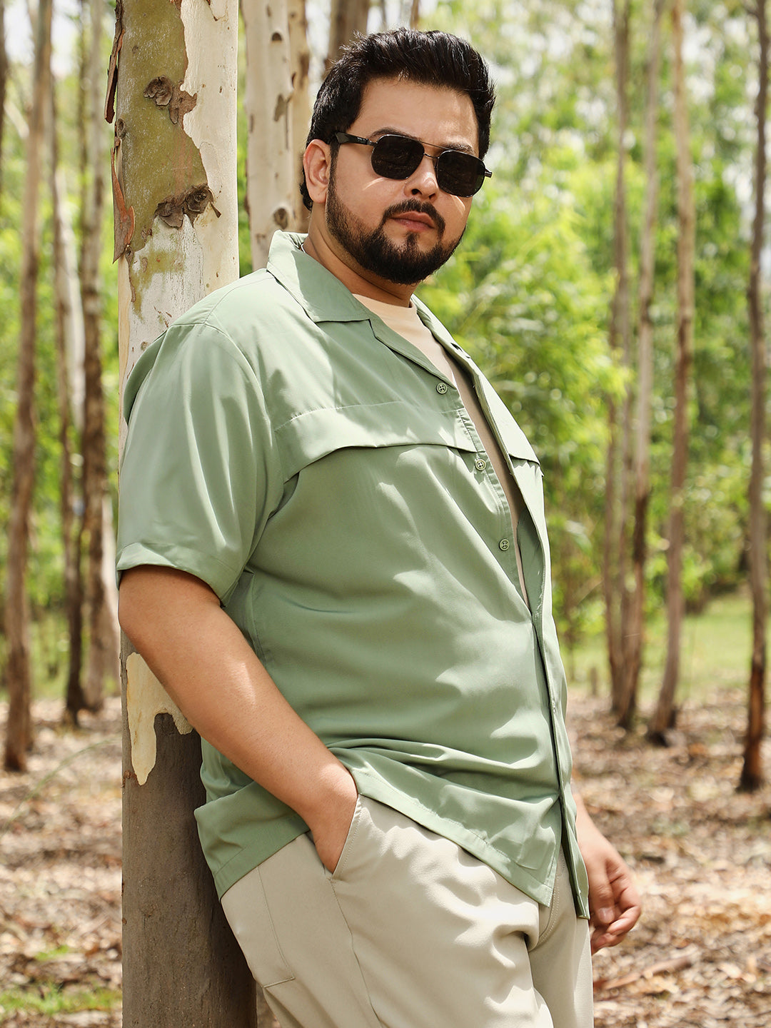Front-Flap Cuban Shirt