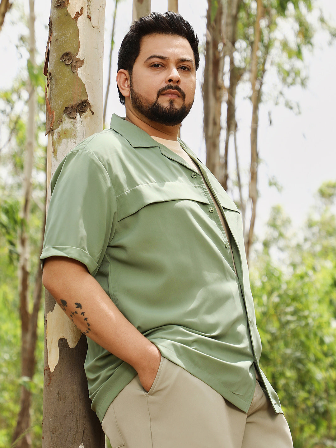 Front-Flap Cuban Shirt