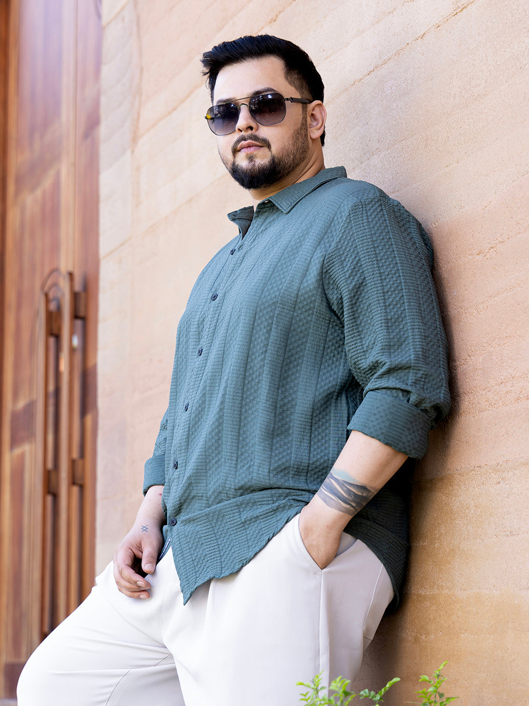 Parallel-Check Tactile Shirt