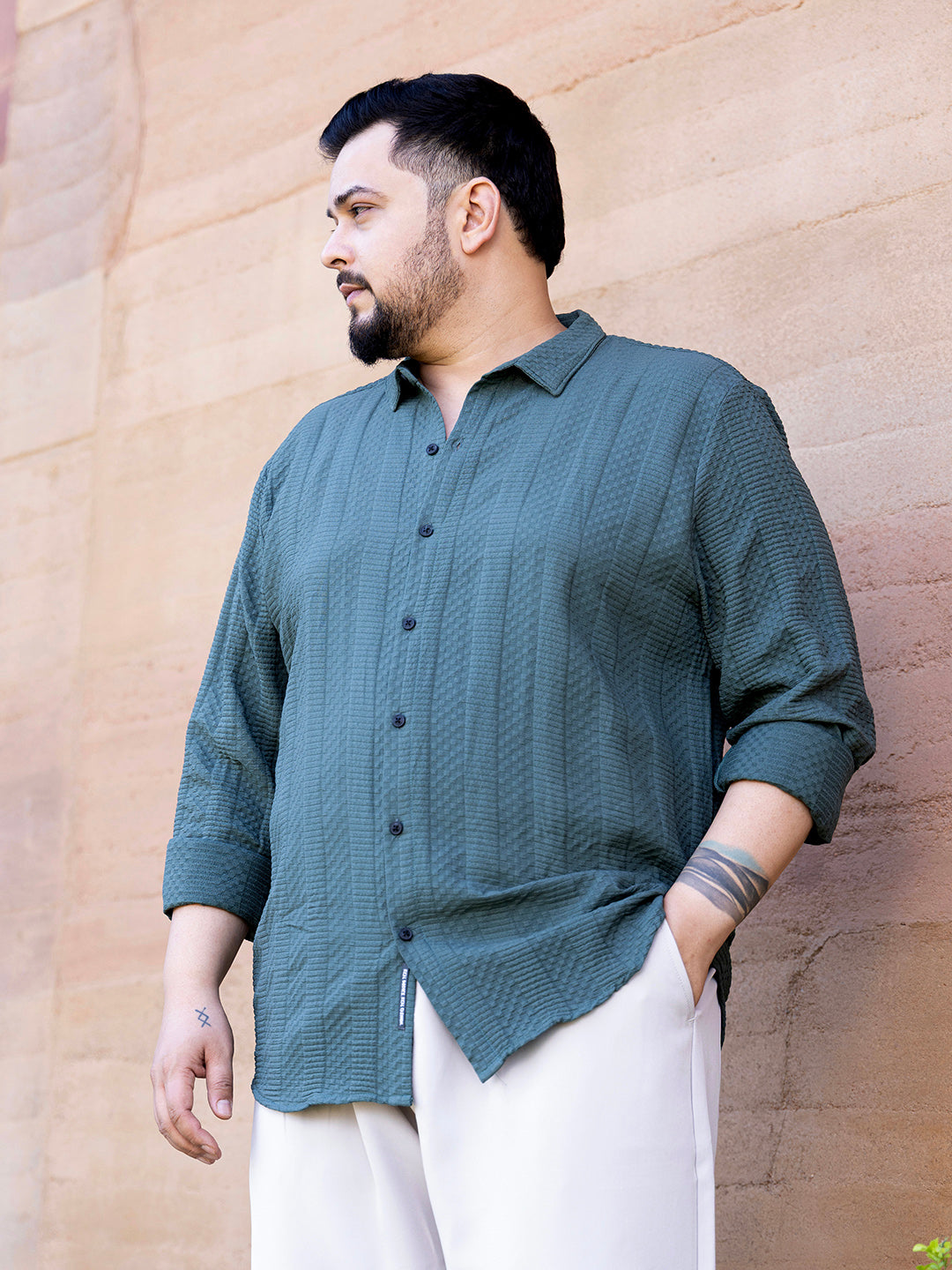 Parallel-Check Tactile Shirt