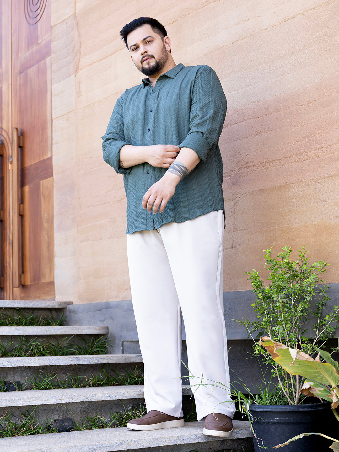 Parallel-Check Tactile Shirt