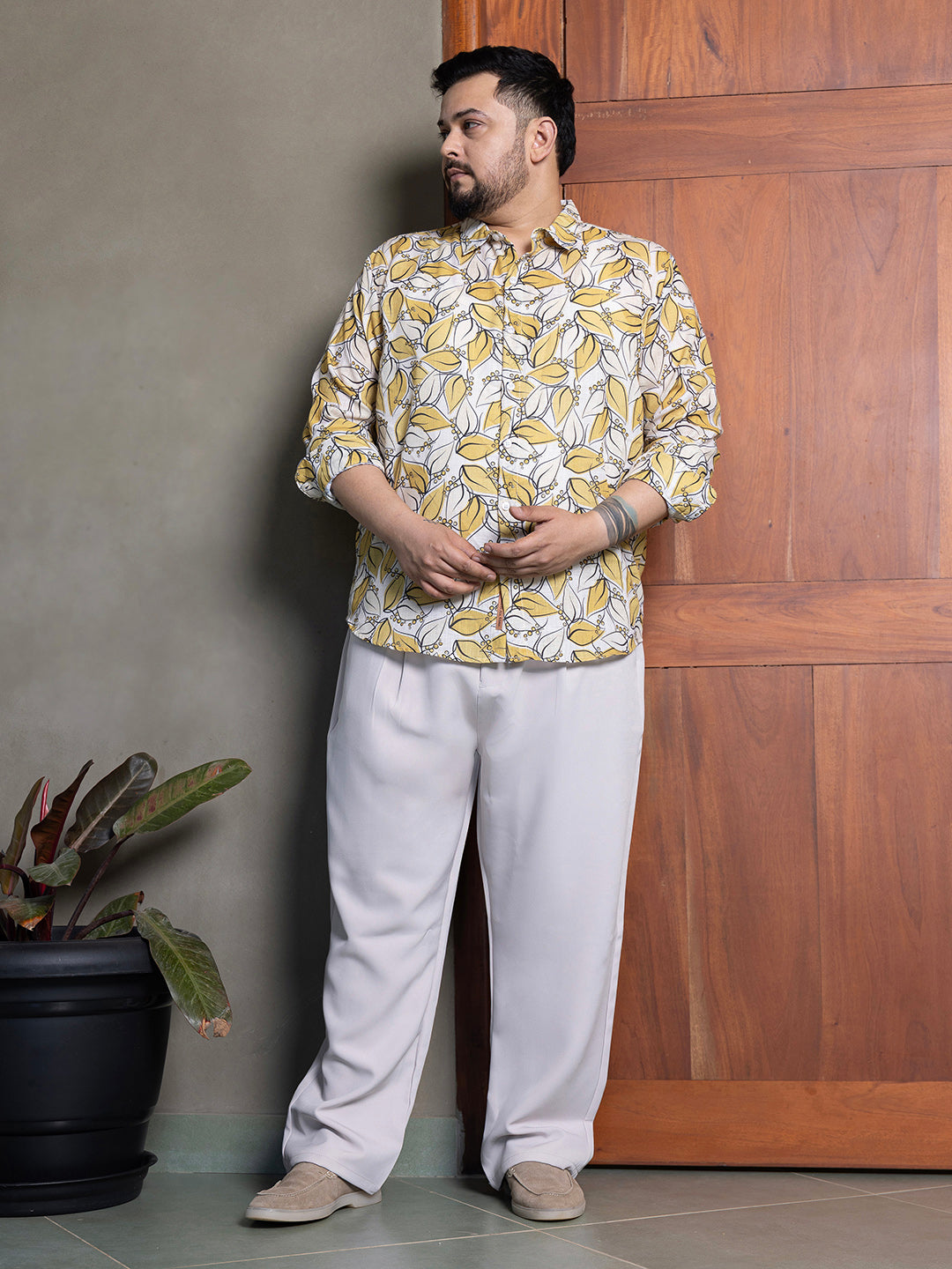 Leaflet Imprint Shirt