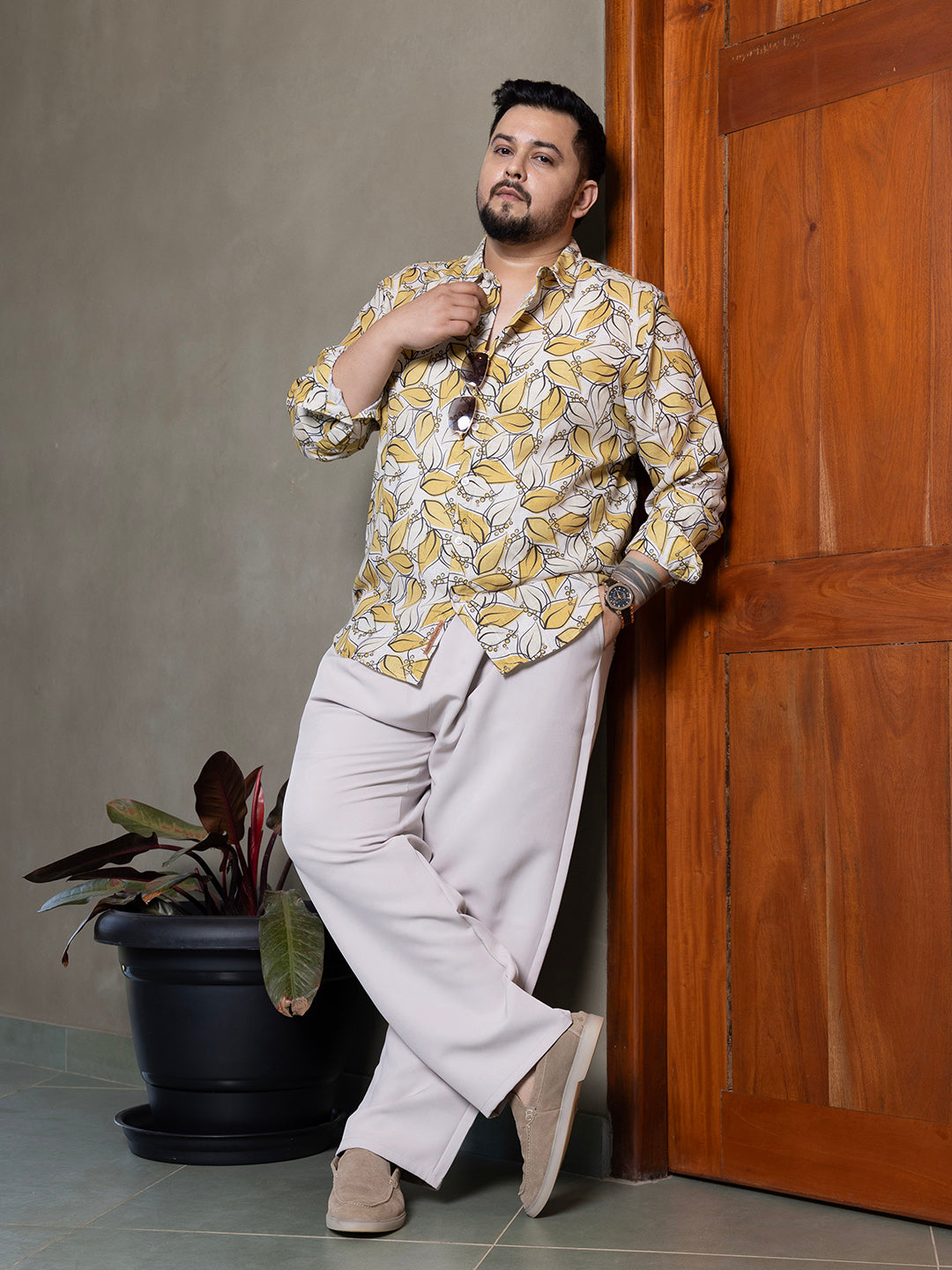 Leaflet Imprint Shirt