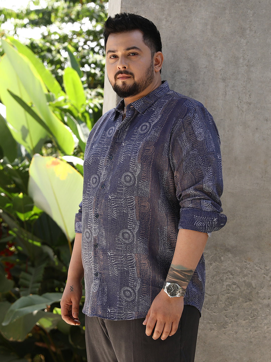 Thread-Imprint Shirt