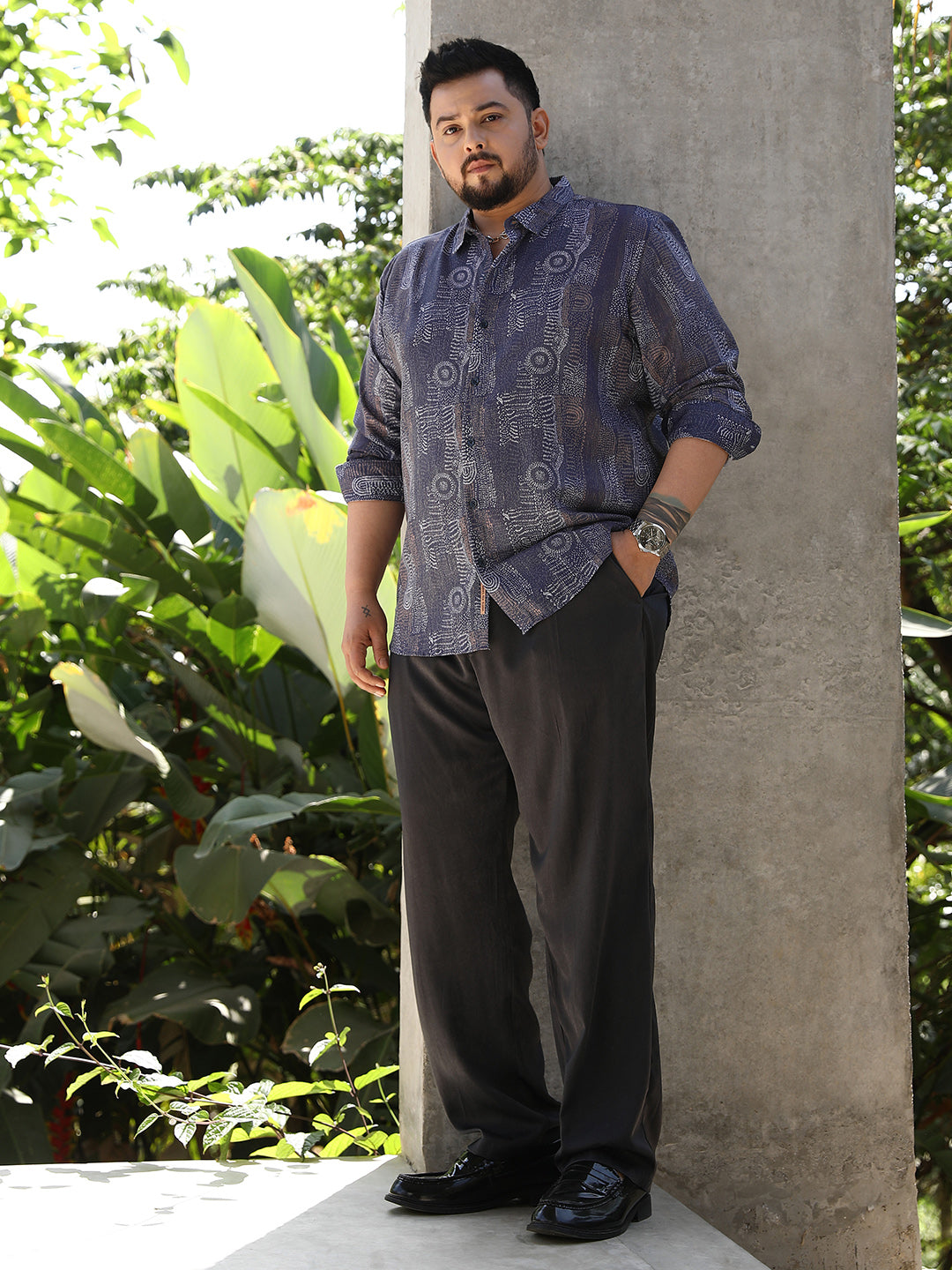 Thread-Imprint Shirt