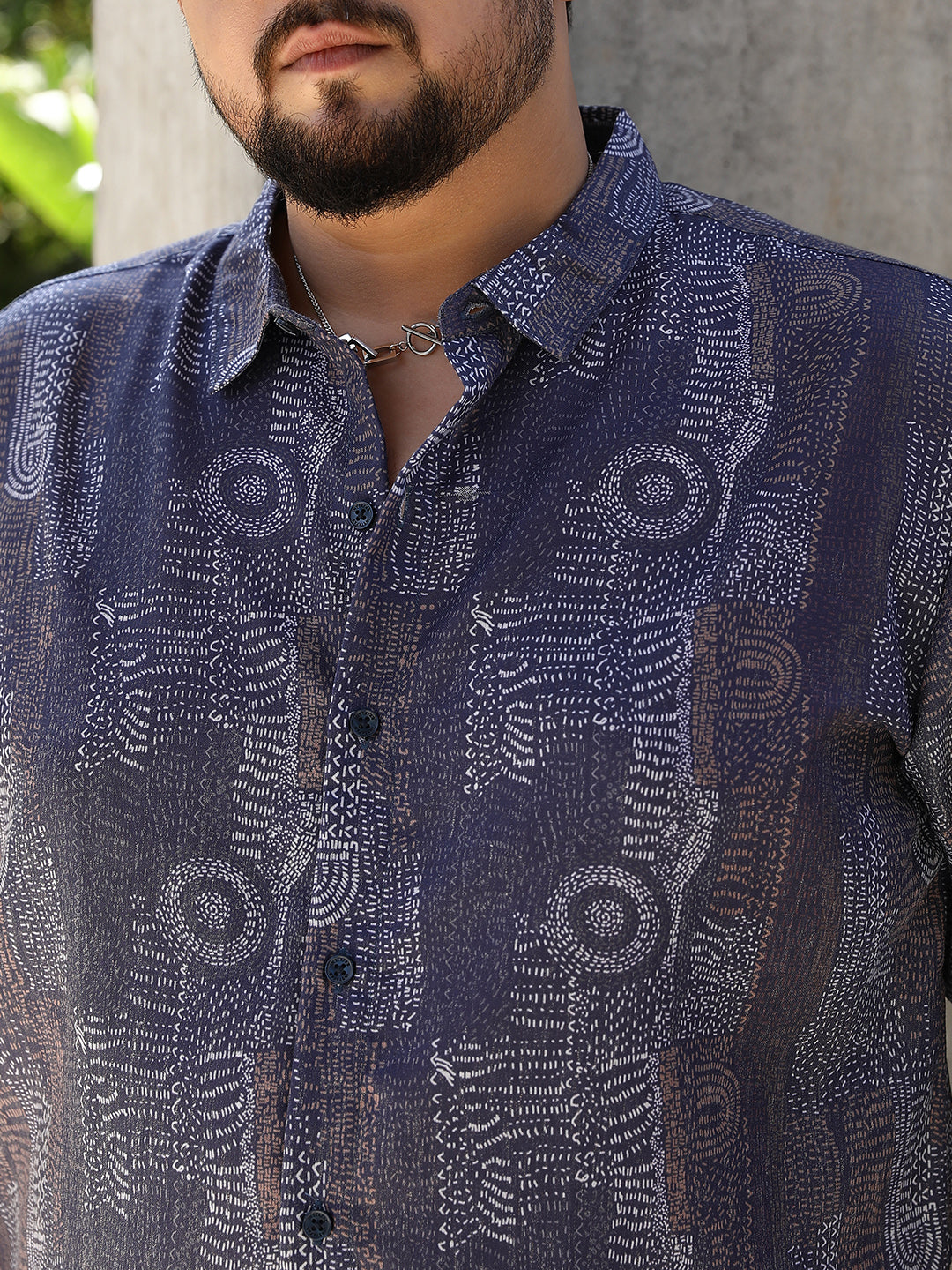 Thread-Imprint Shirt