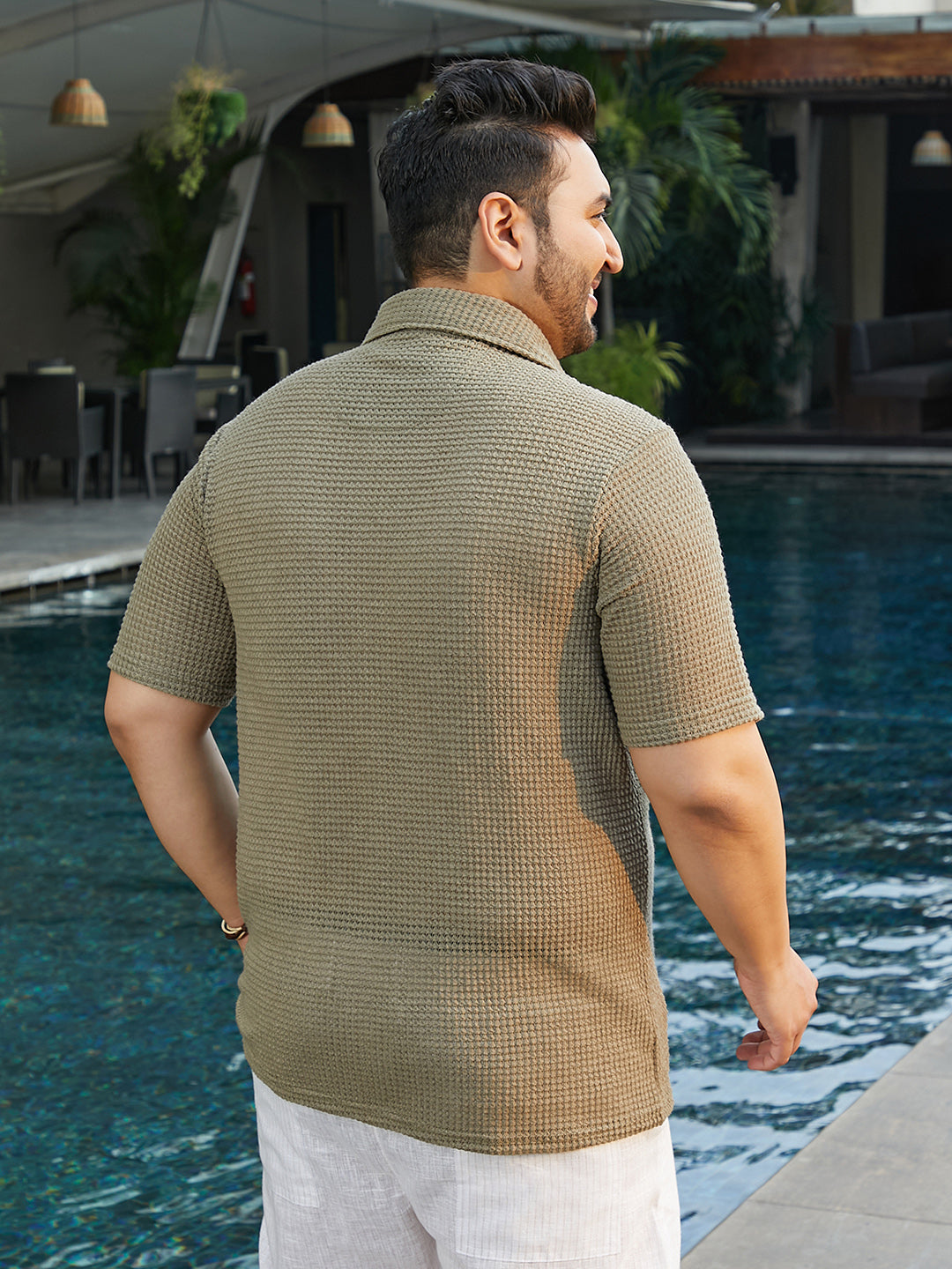 Solid-Knit Relaxed Shirt