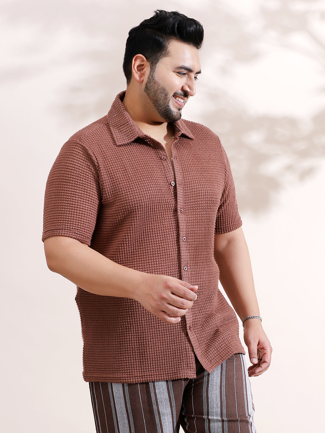 Solid-Knit Relaxed Shirt