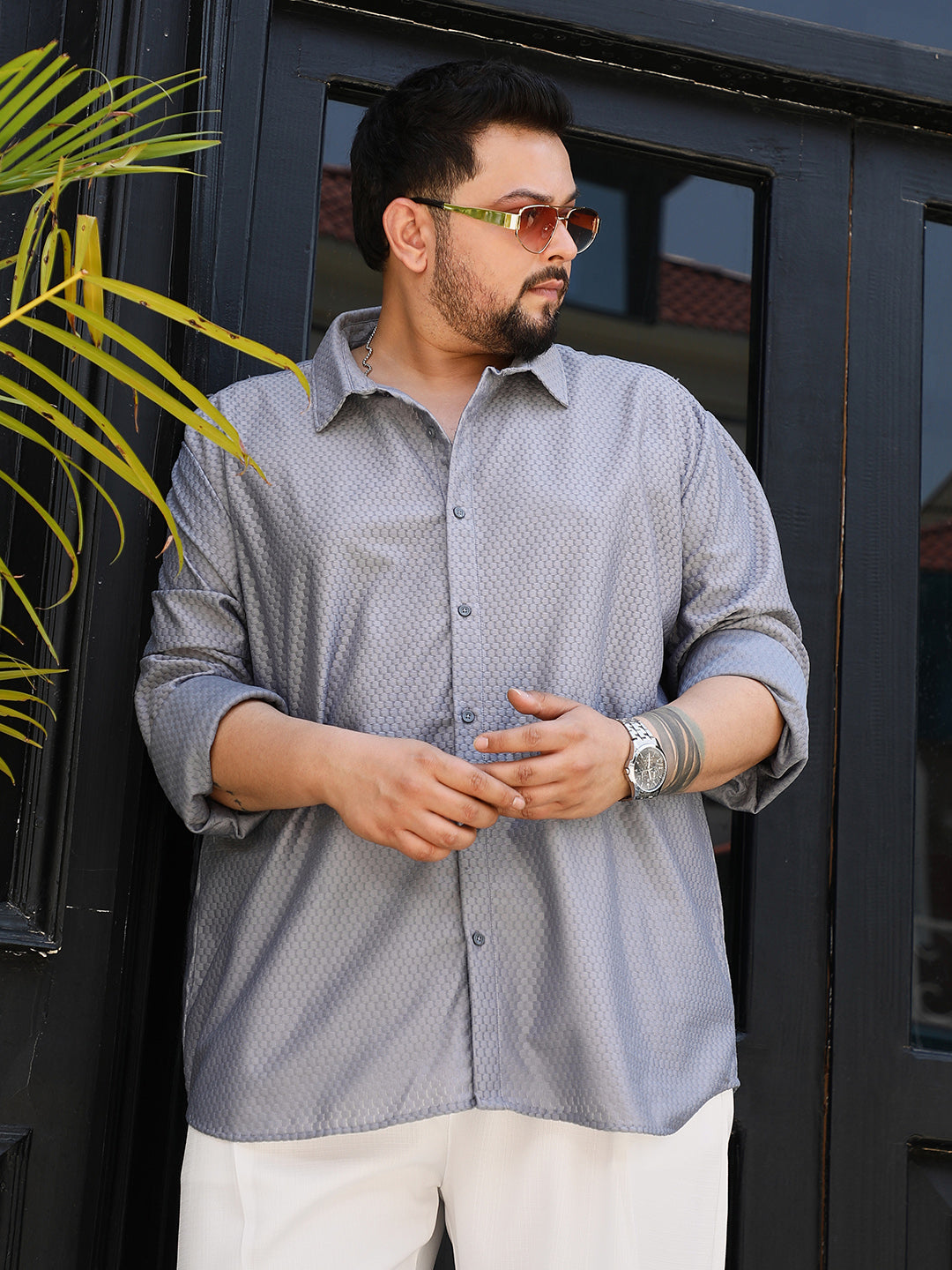 Relaxed Honeycomb Shirt