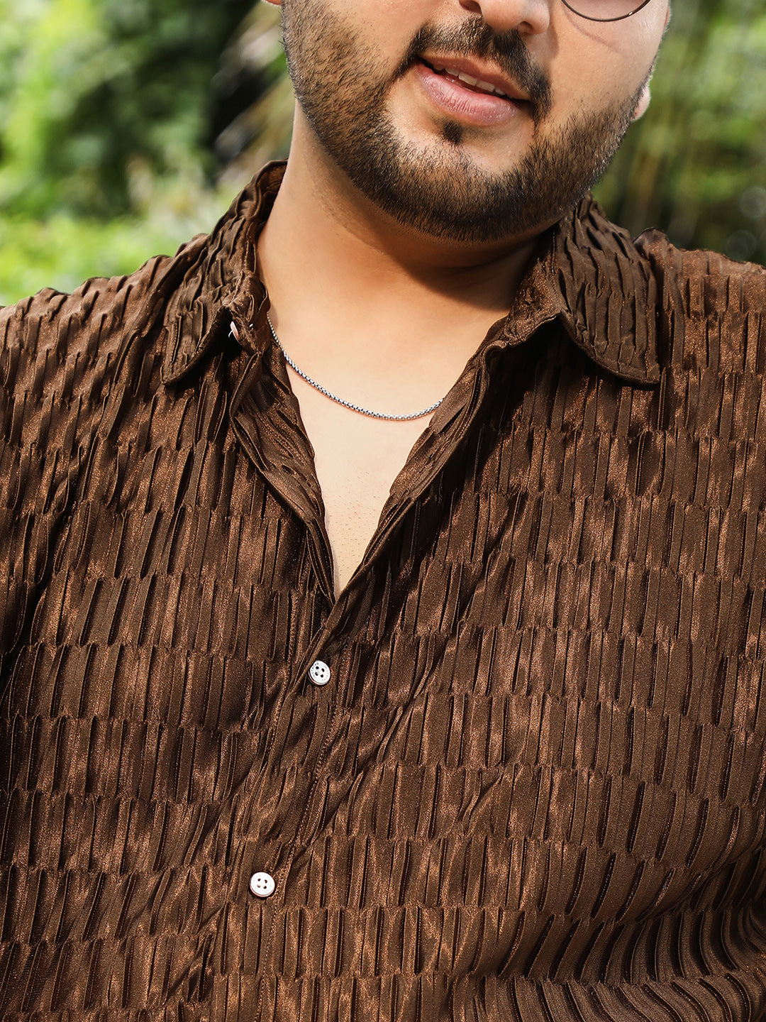 Ruche-Pleated Shirt