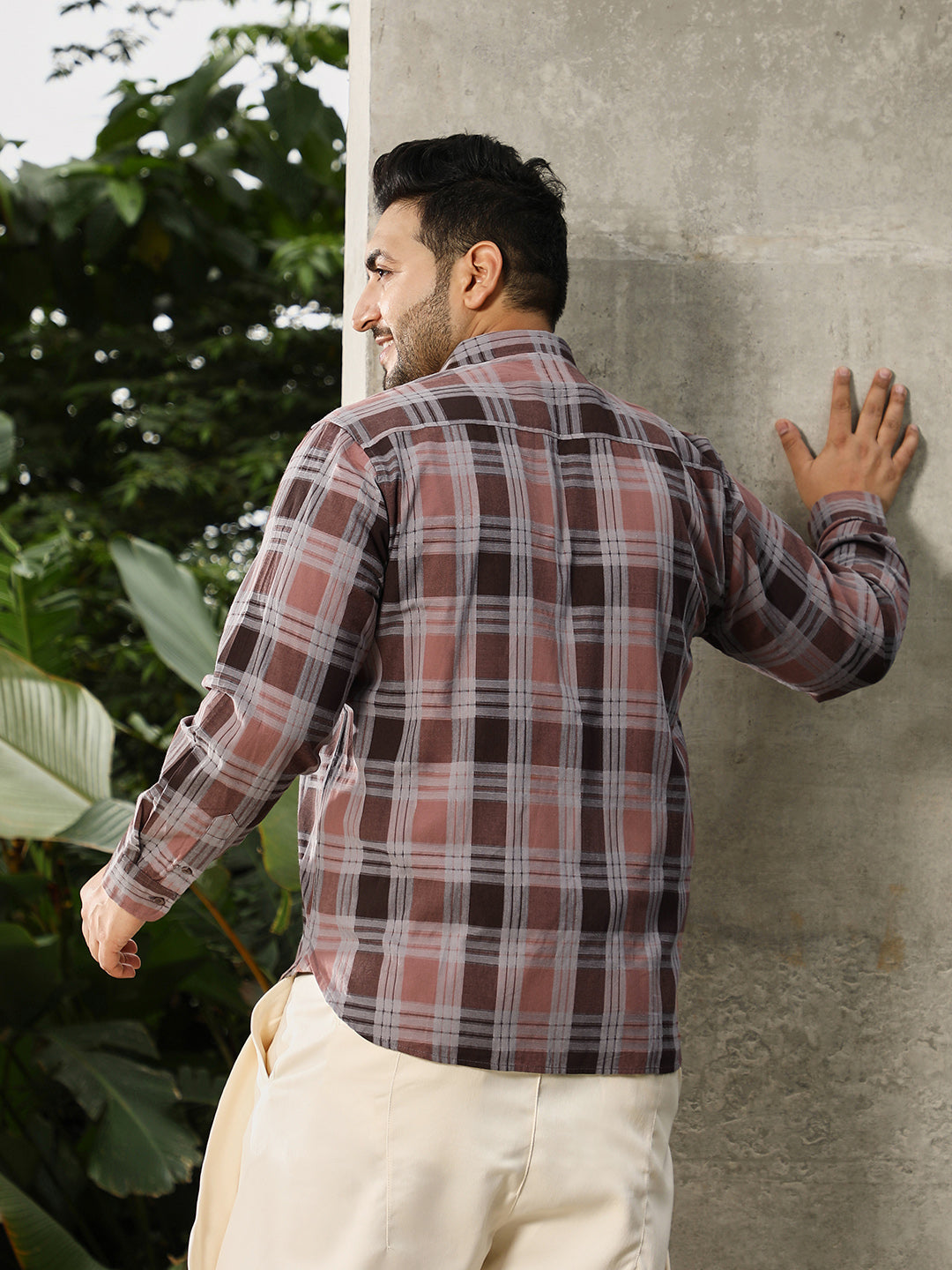 Button-Down Check Regular Shirt