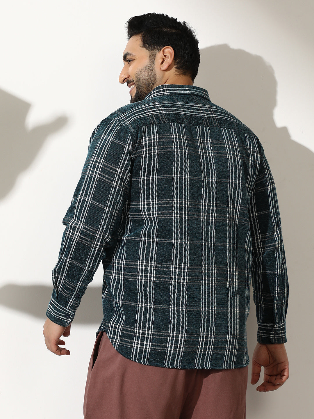 Plaid-Woven Regular Shirt