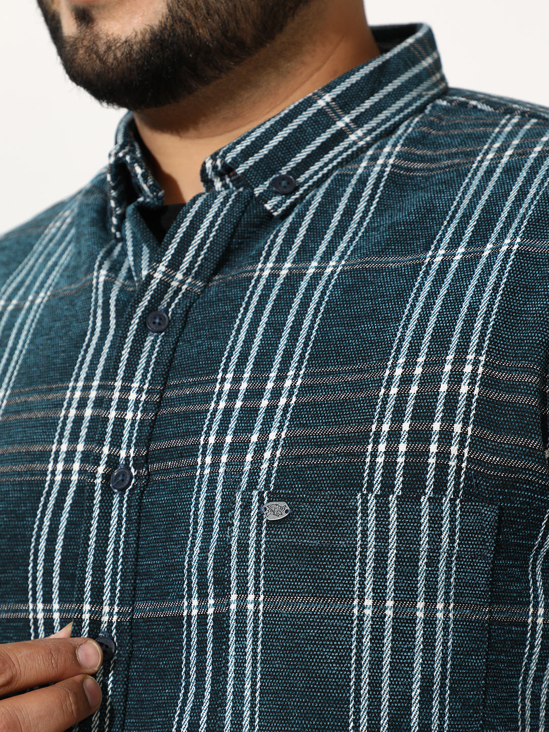 Plaid-Woven Regular Shirt