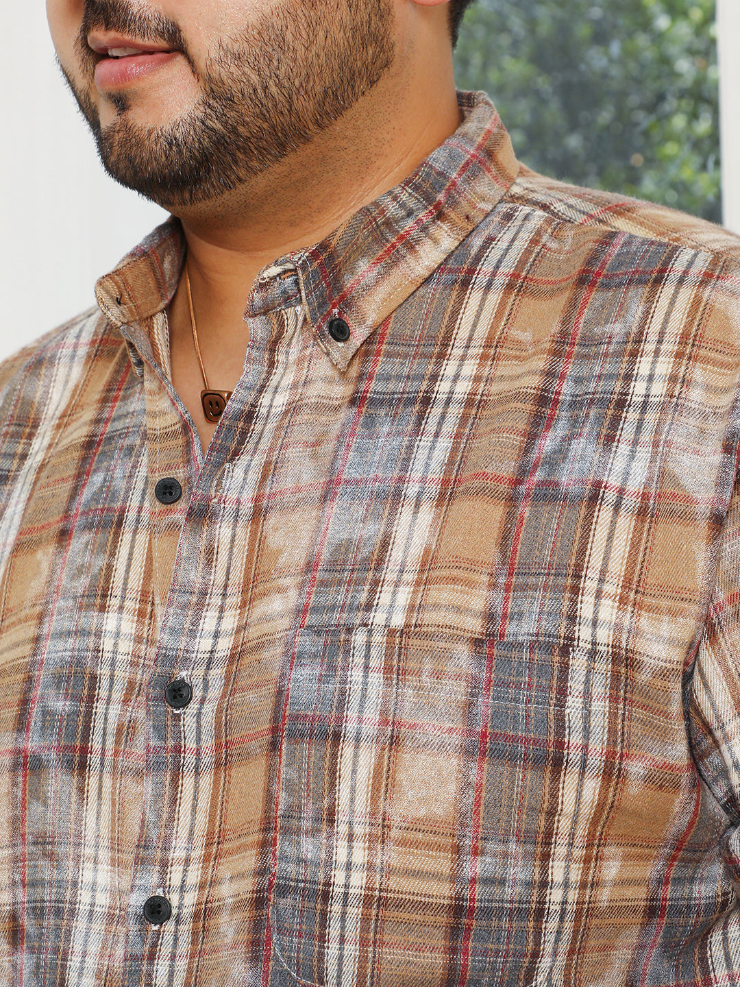 Splatter-Tartan Shirt