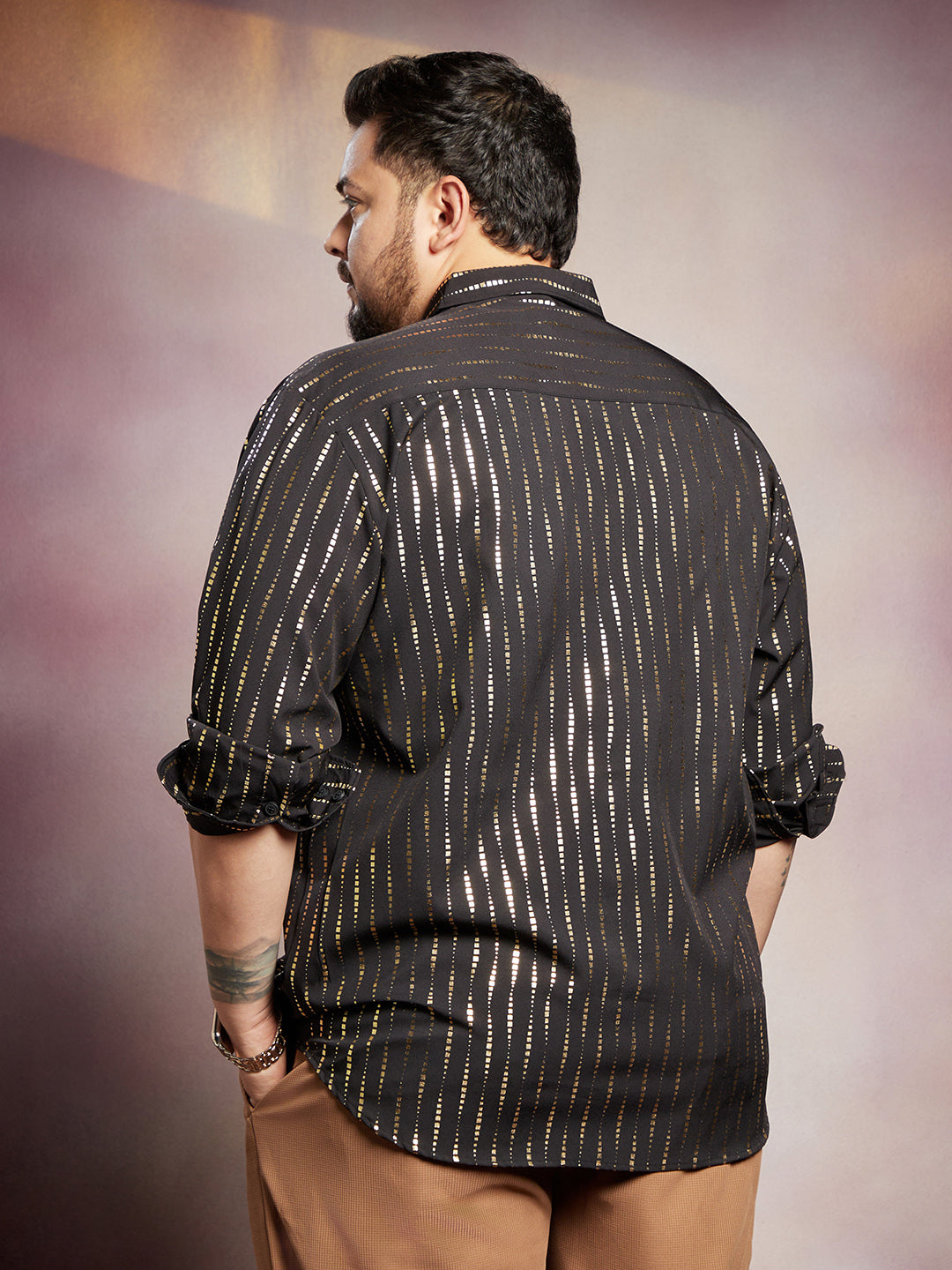 Metallic-Vined Shirt