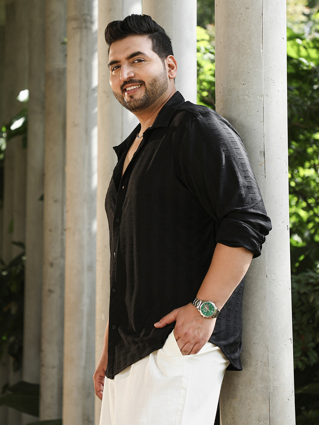 Ripple-Panel Tactile Shirt