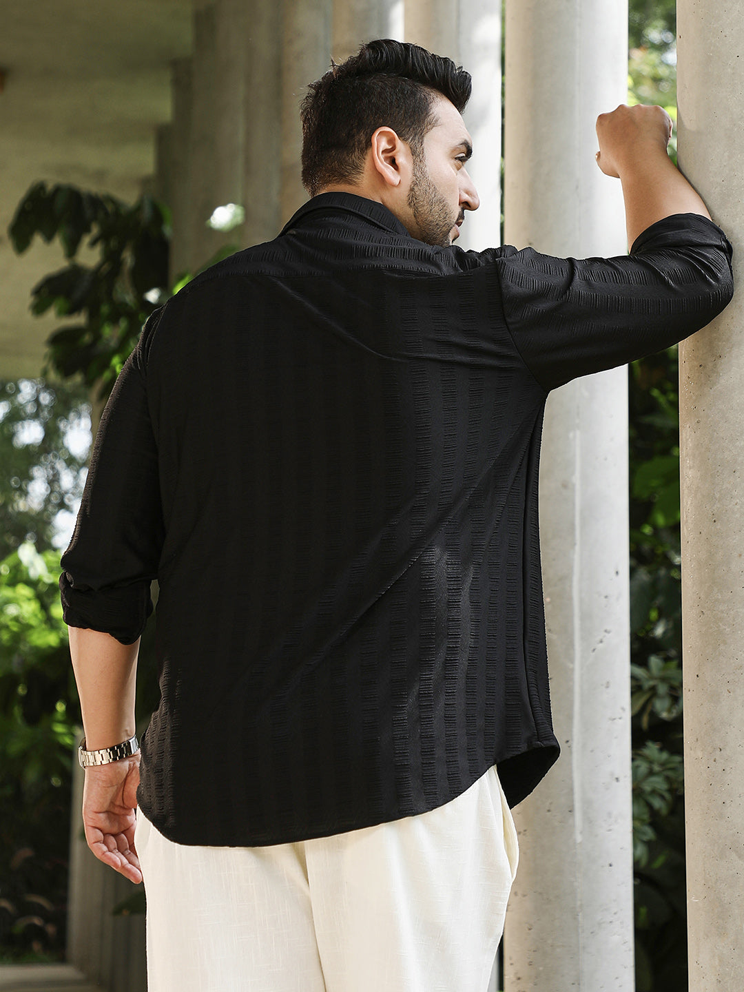 Ripple-Panel Tactile Shirt