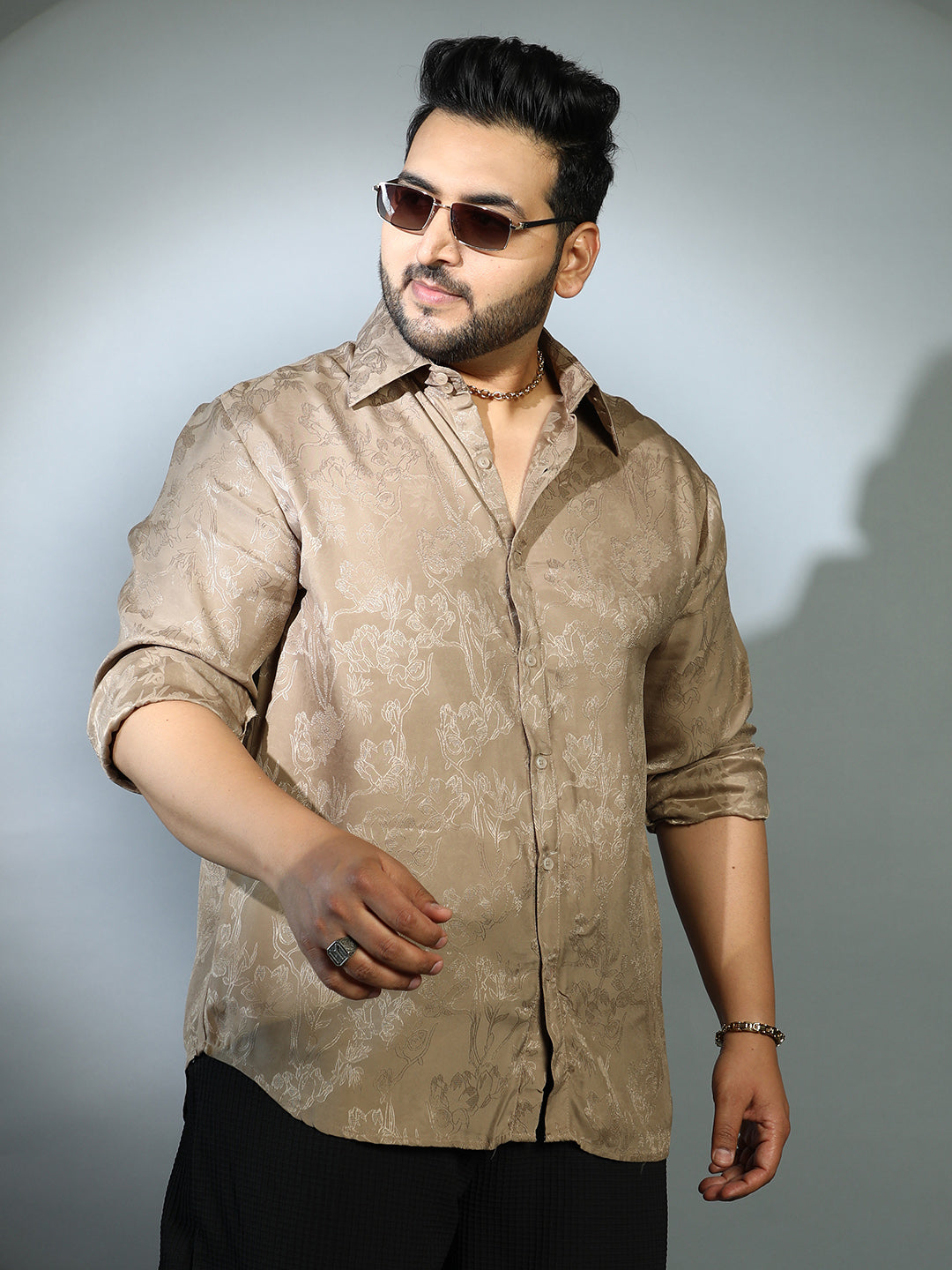 Flora-Textured Shirt