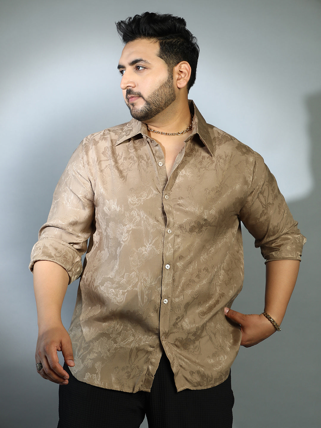 Flora-Textured Shirt