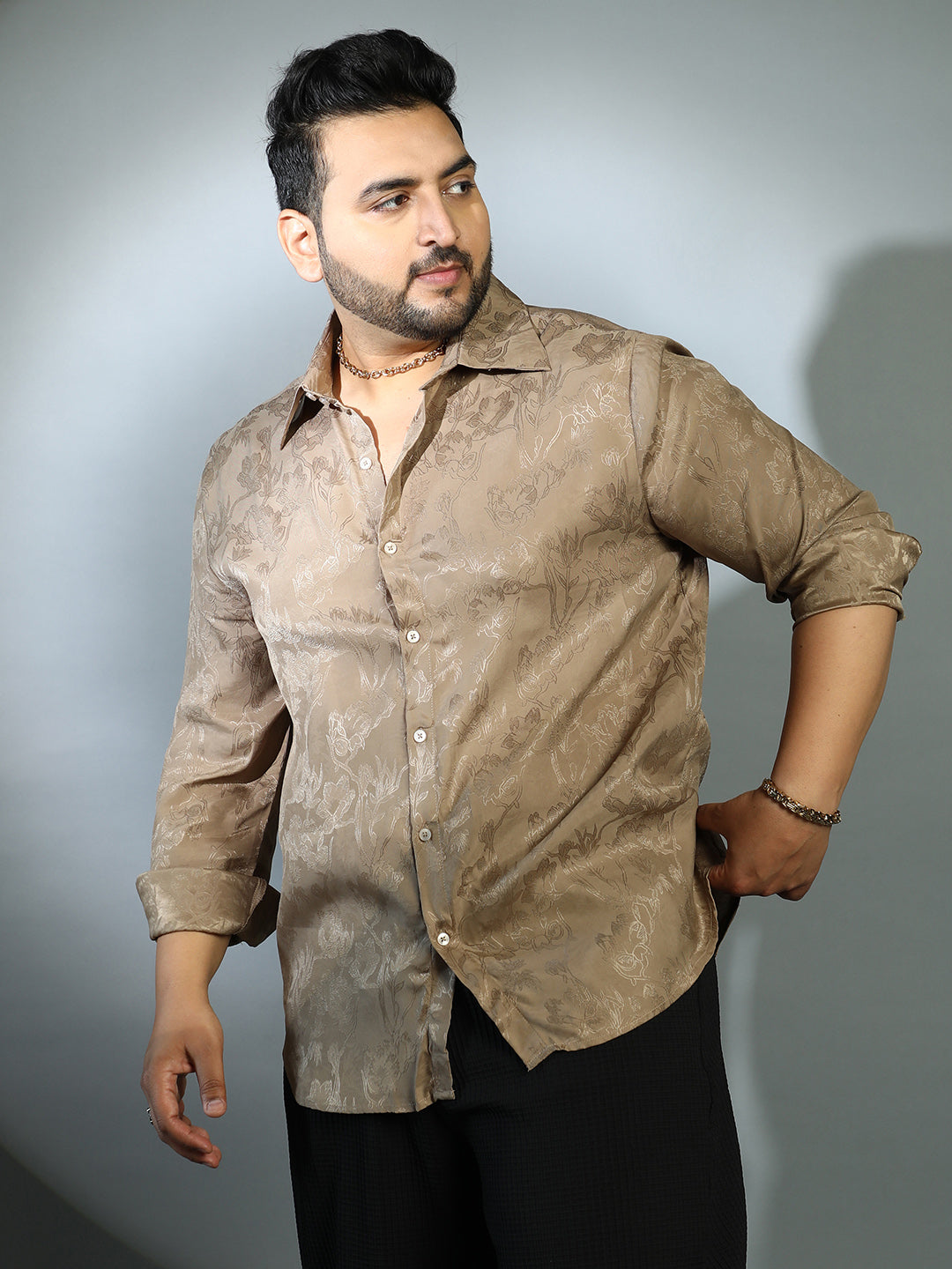 Flora-Textured Shirt